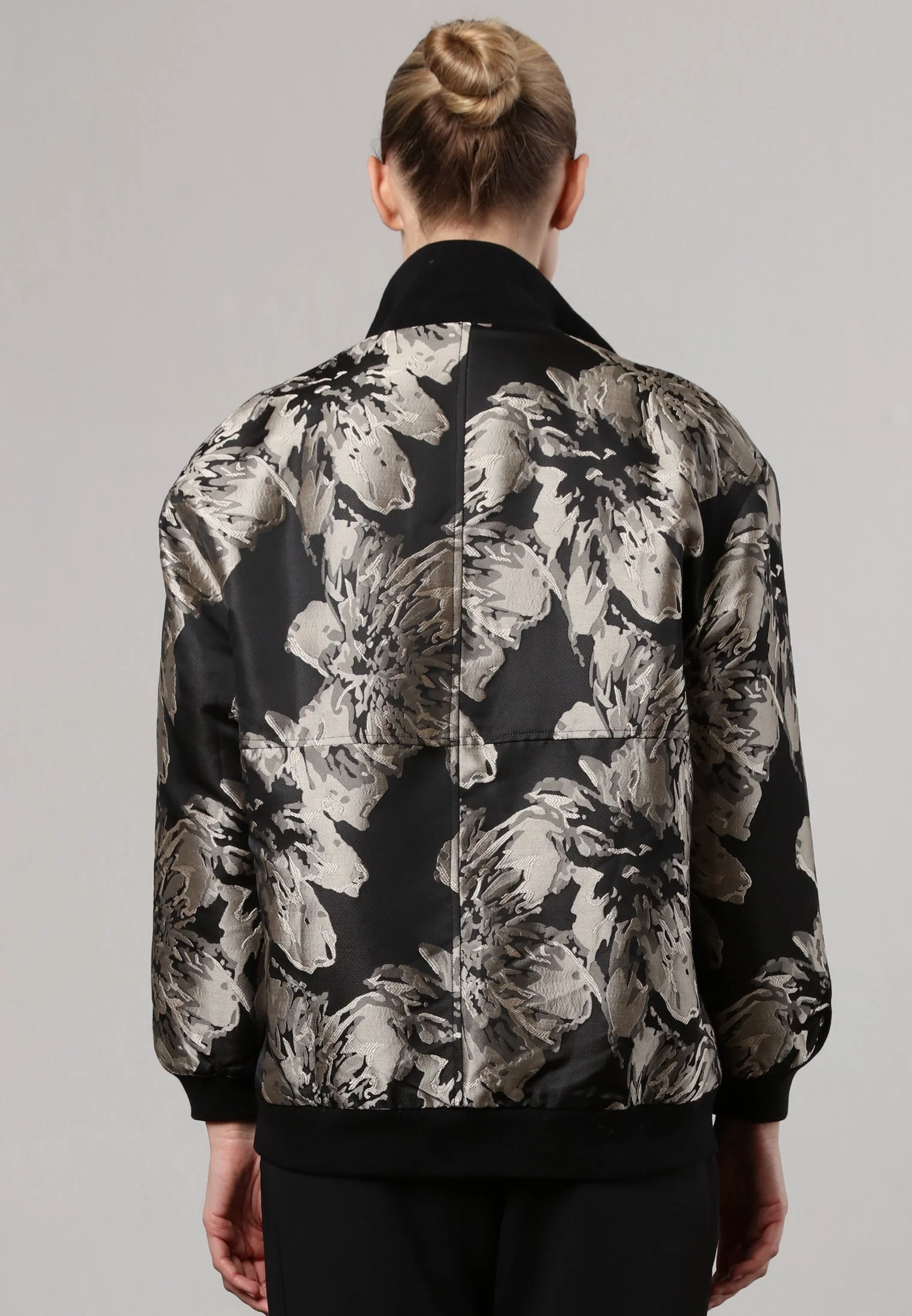 GENUINE BOMBER JACKET BLACK & STONE - Image 2