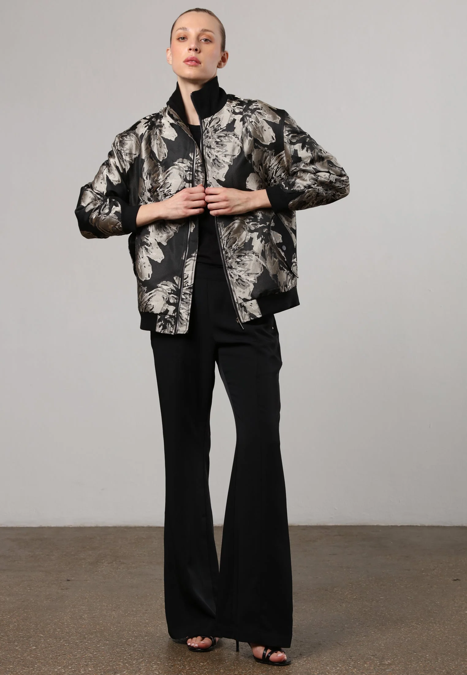 GENUINE BOMBER JACKET BLACK & STONE - Image 5