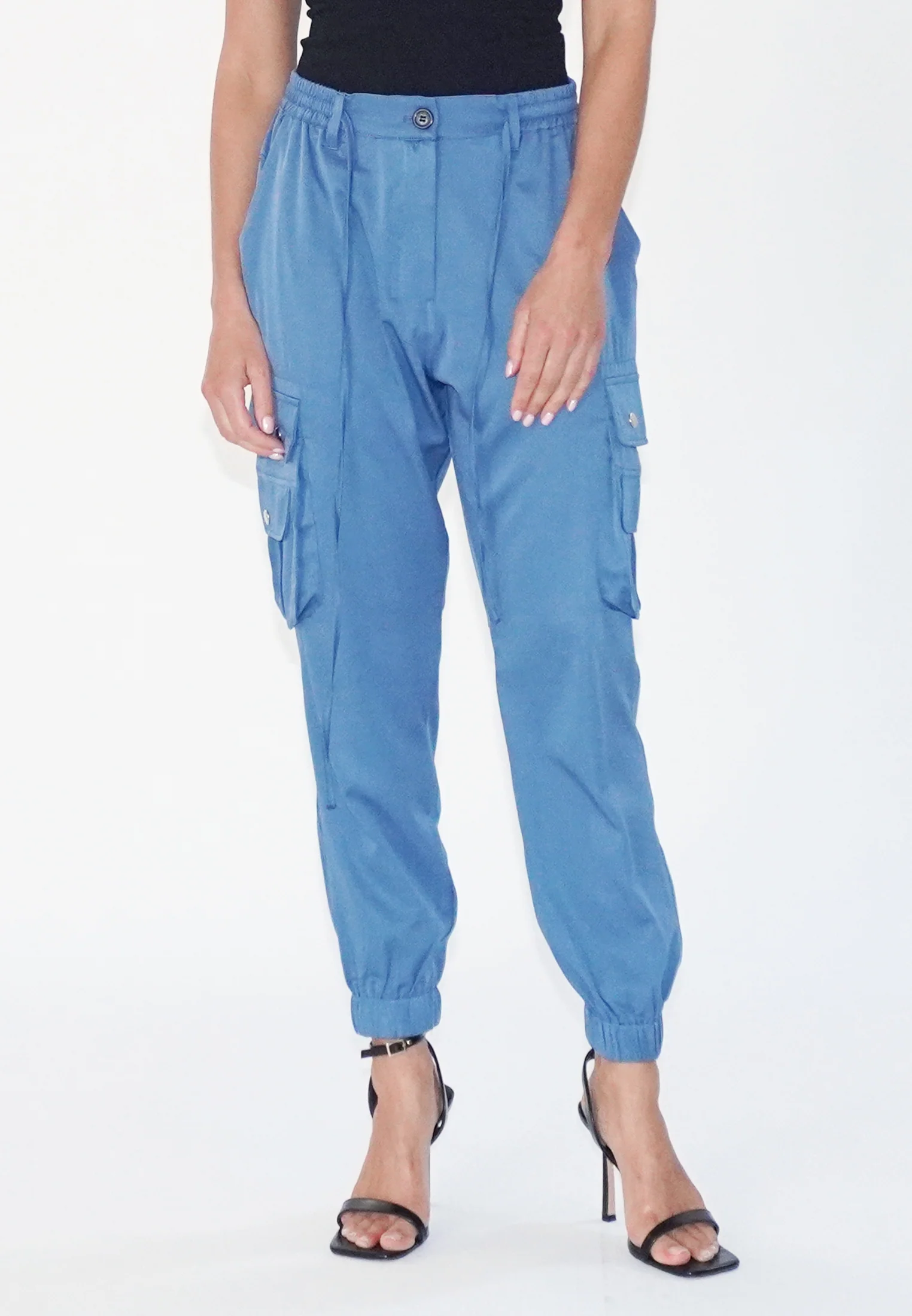GLOW BLUE CARGO TROUSERS - Image 3