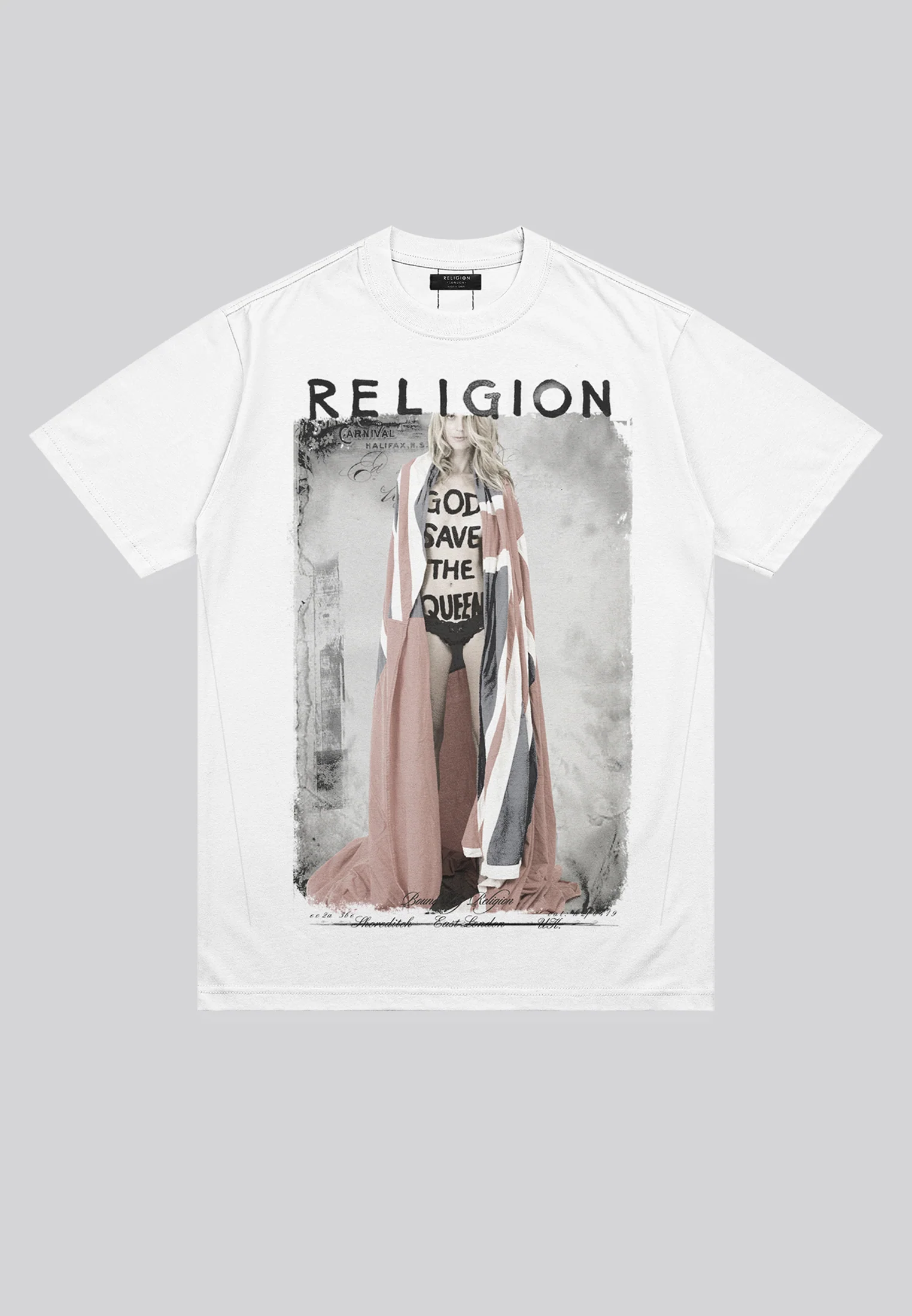 GOD SAVE THE QUEEN T-SHIRT WHITE - Image 2