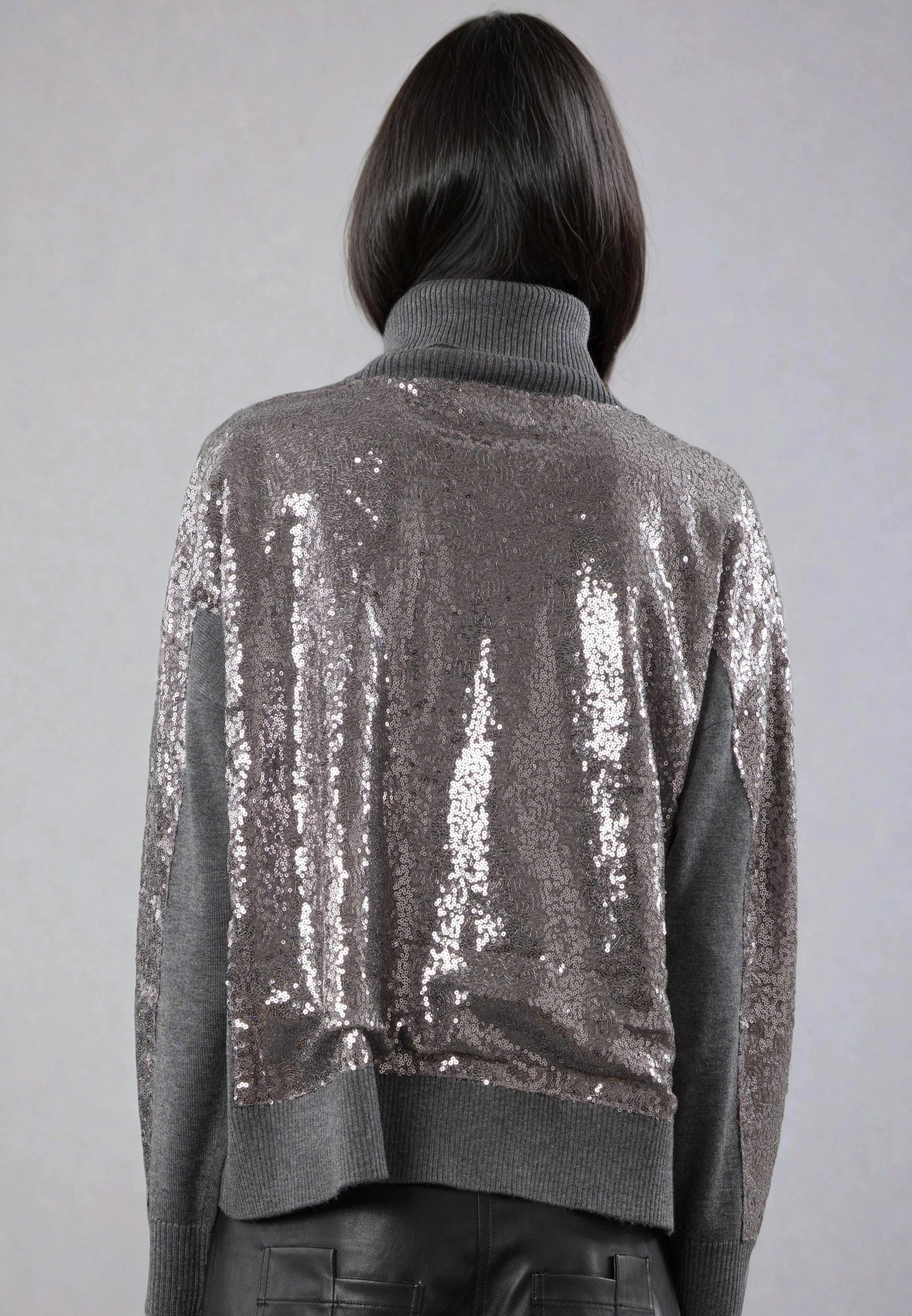 HAILEY TURTLENECK GREY MARL - Image 3