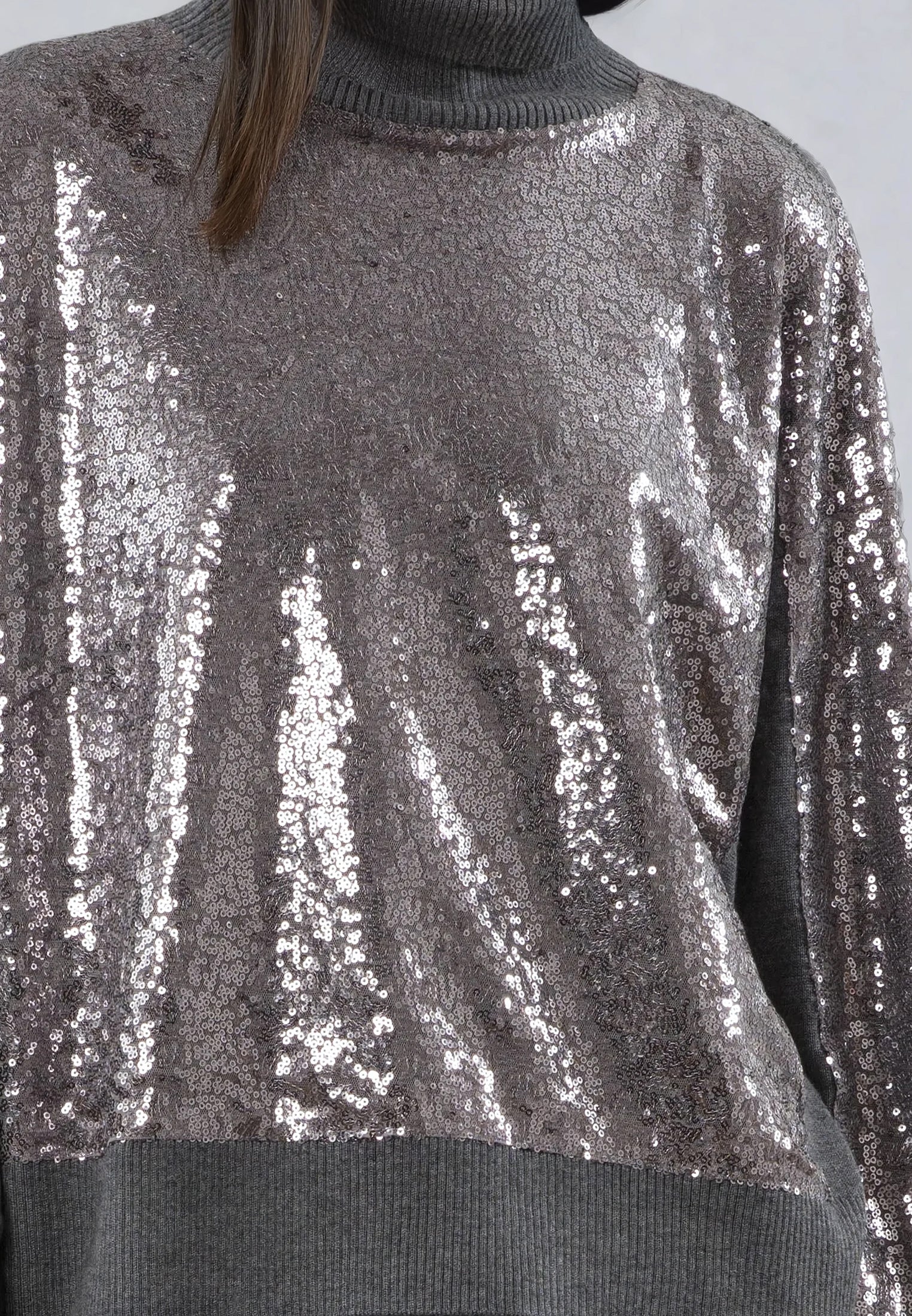 HAILEY TURTLENECK GREY MARL - Image 5