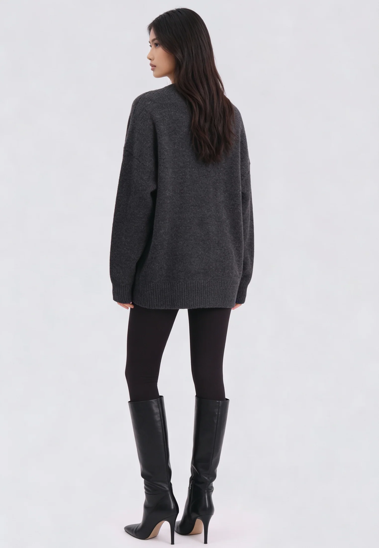 HATTY JUMPER CHARCOAL & LIME - Image 4