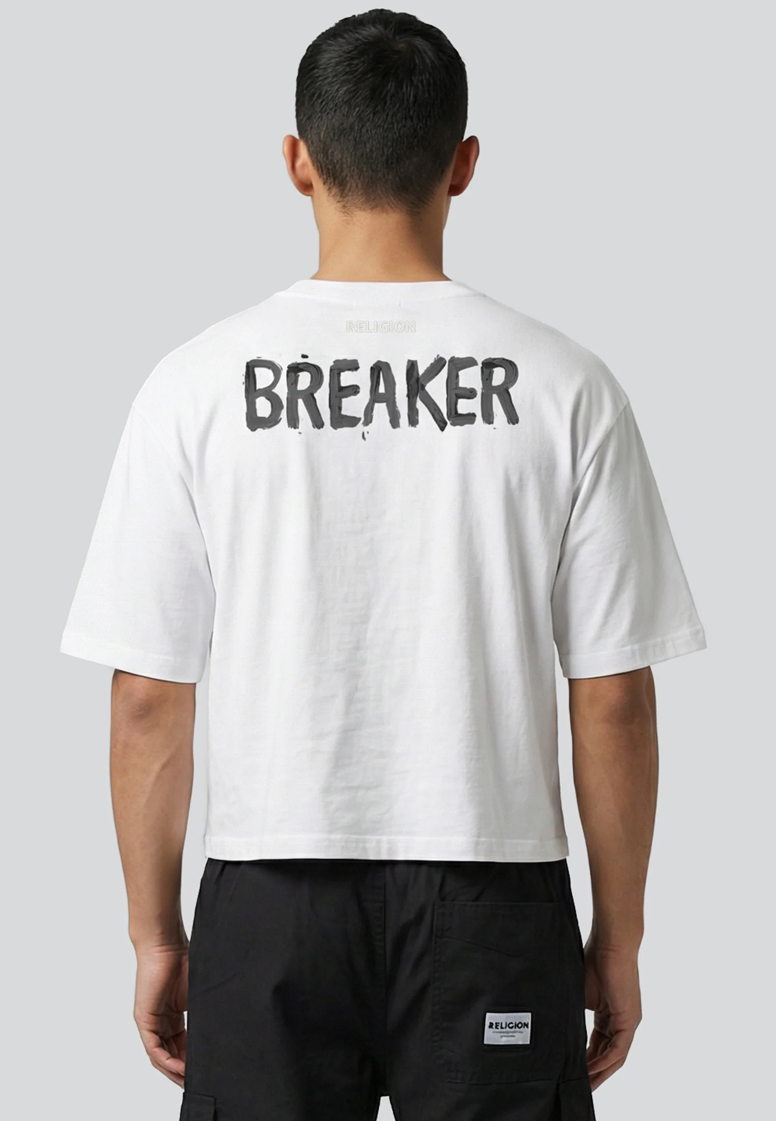 HEART CROP T-SHIRT WHITE - Image 3