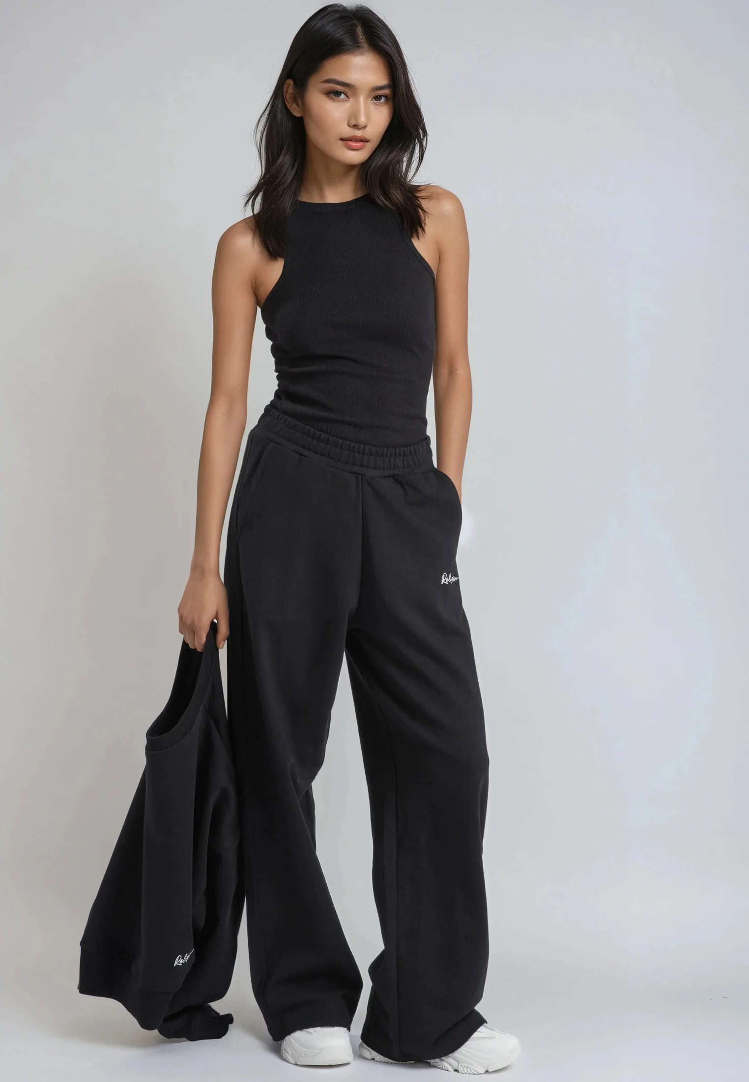 HIGH NECK VEST BLACK - Image 5