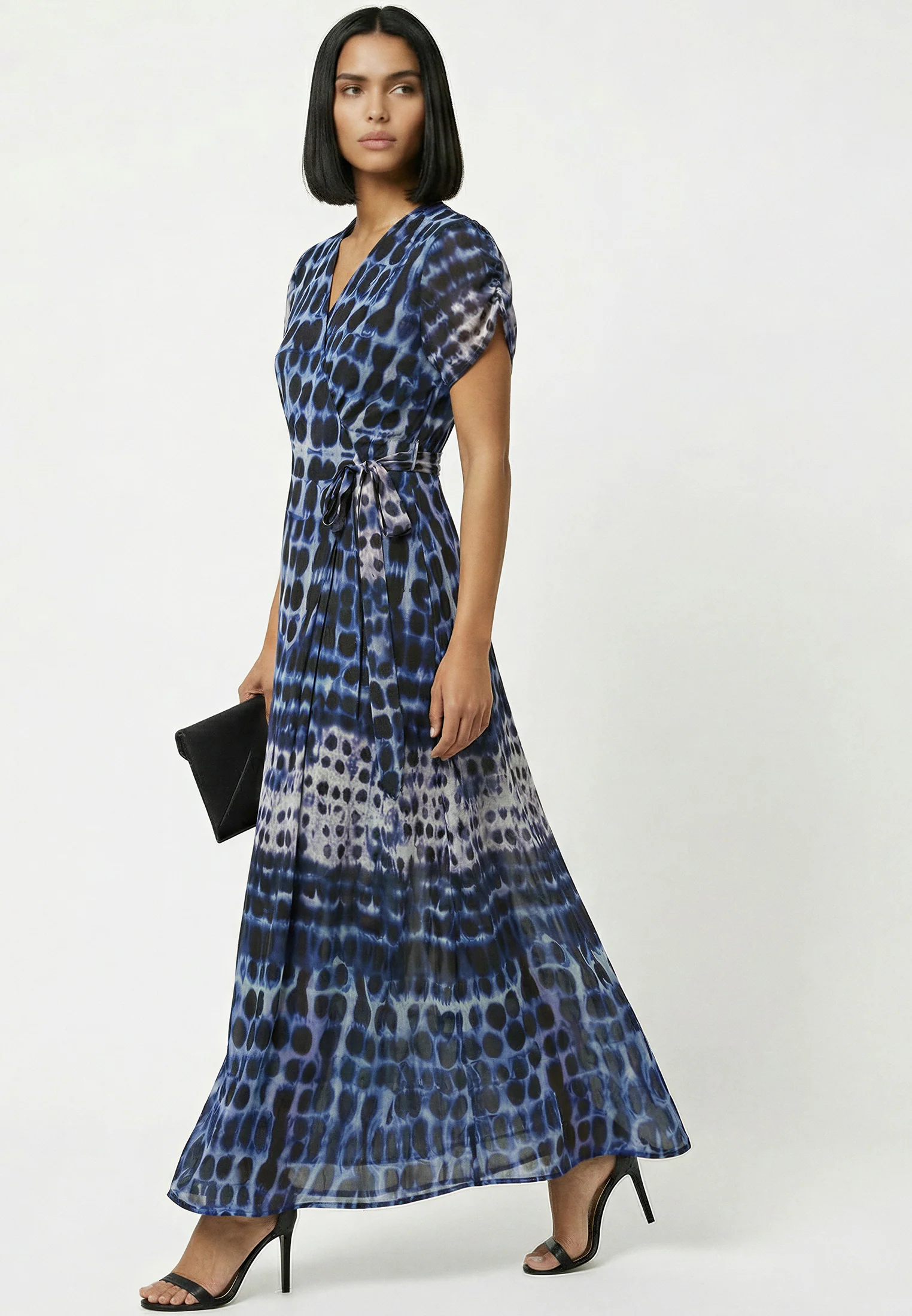 CREW MAXI WRAP DRESS ILLUSION BLUE - Image 2