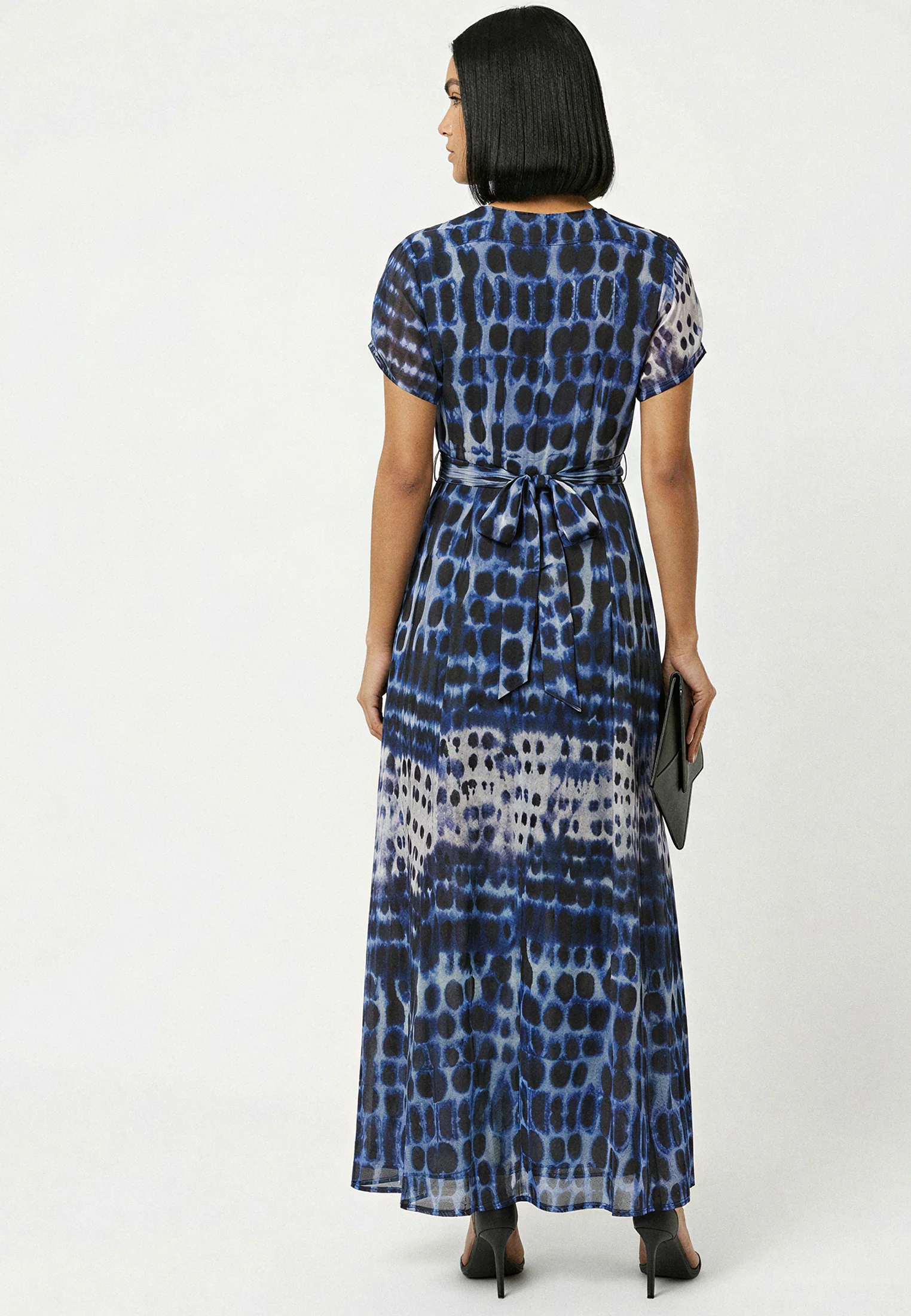 CREW MAXI WRAP DRESS ILLUSION BLUE - Image 5