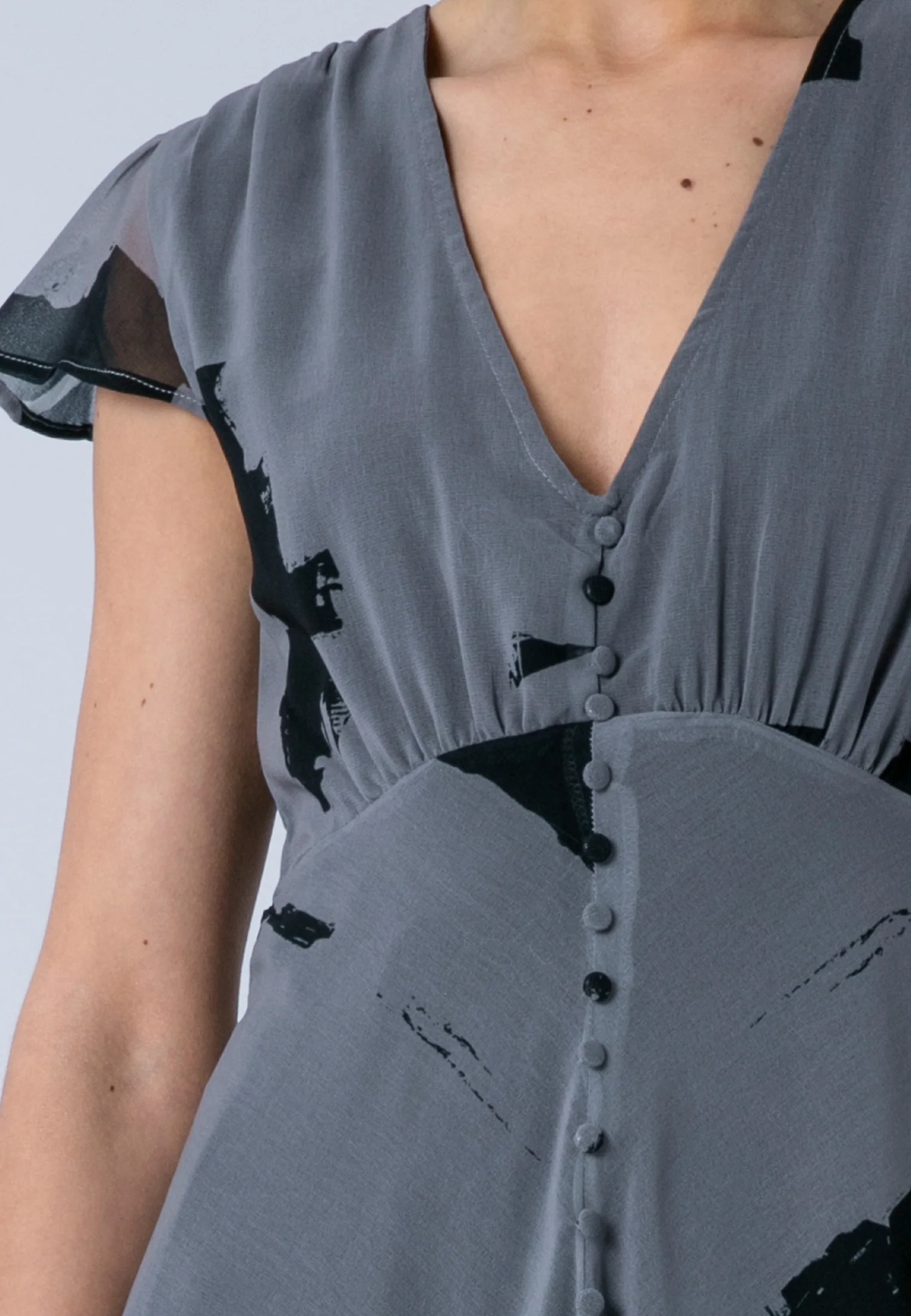 INDIUM MAXI DRESS FACADE FLINT & BLACK - Image 6
