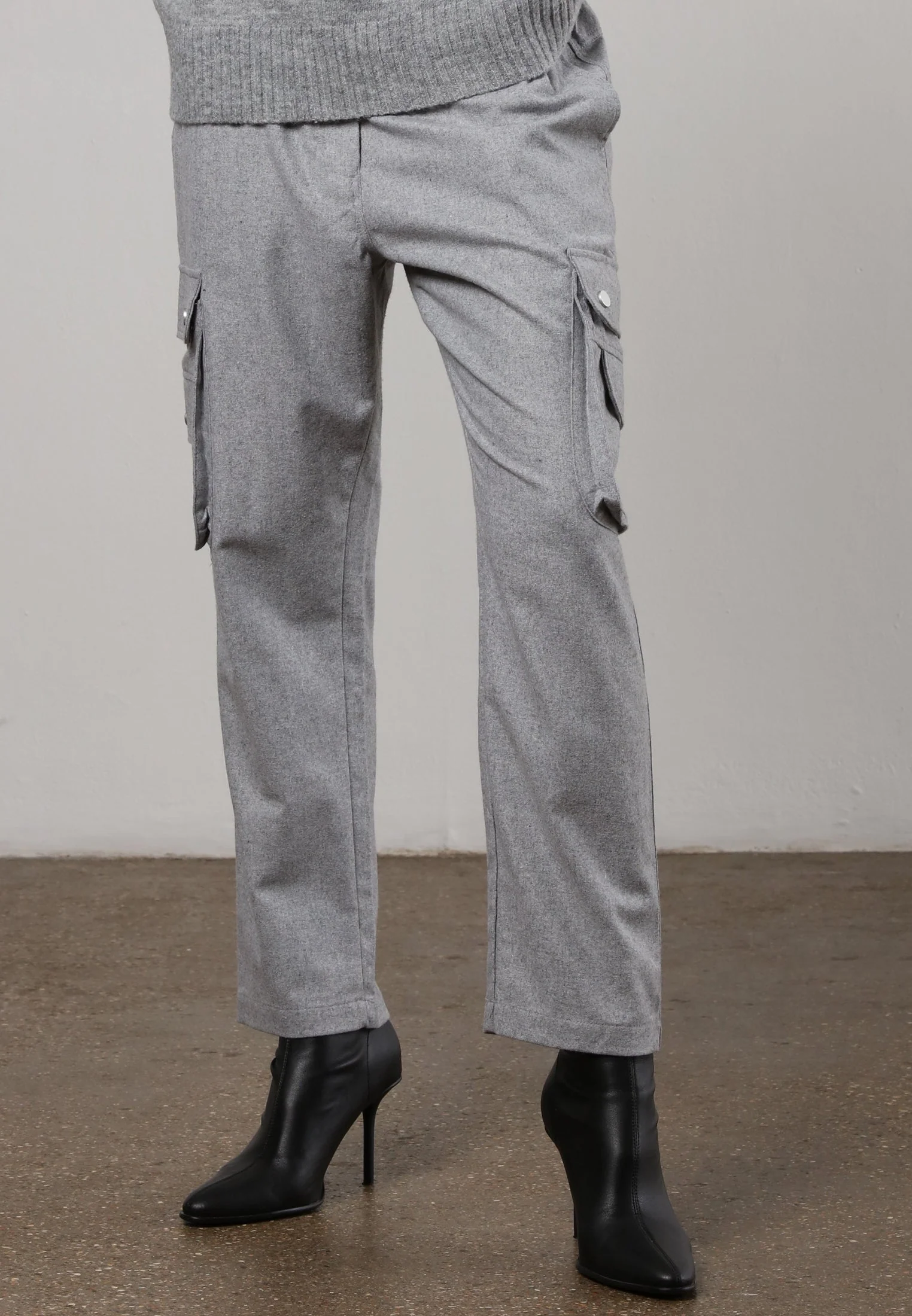 INNOCENT TROUSERS GREY MARL