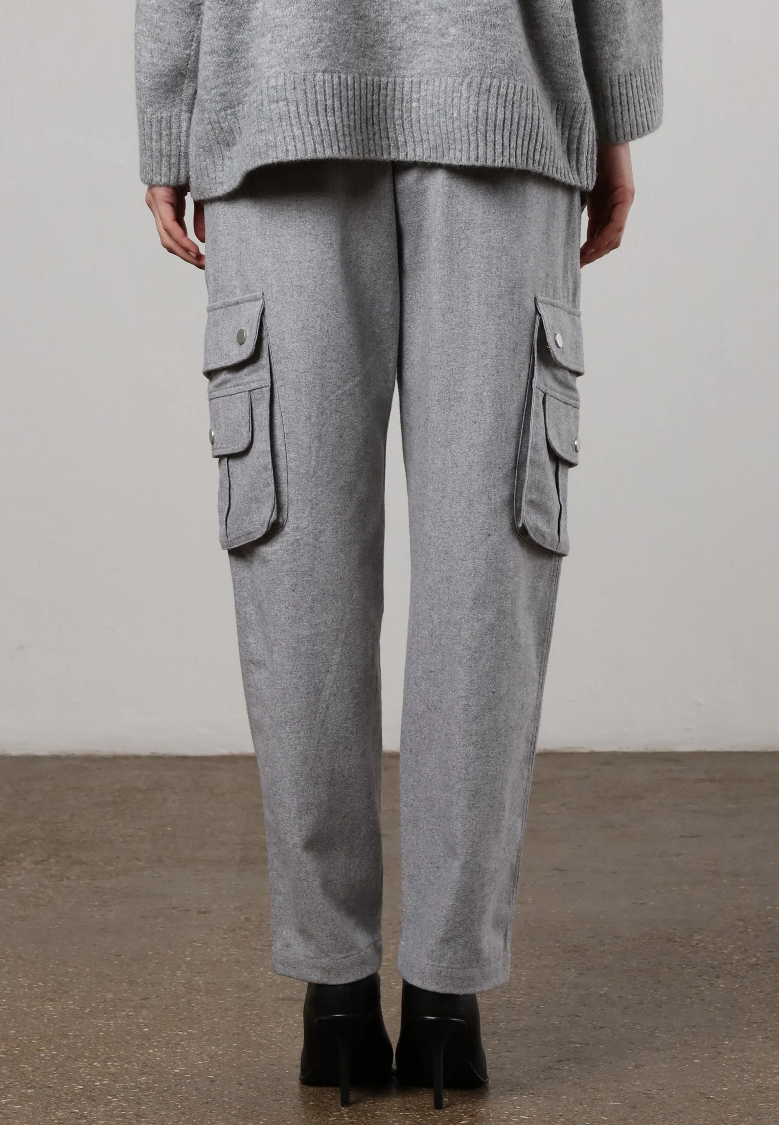 INNOCENT TROUSERS GREY MARL - Image 3