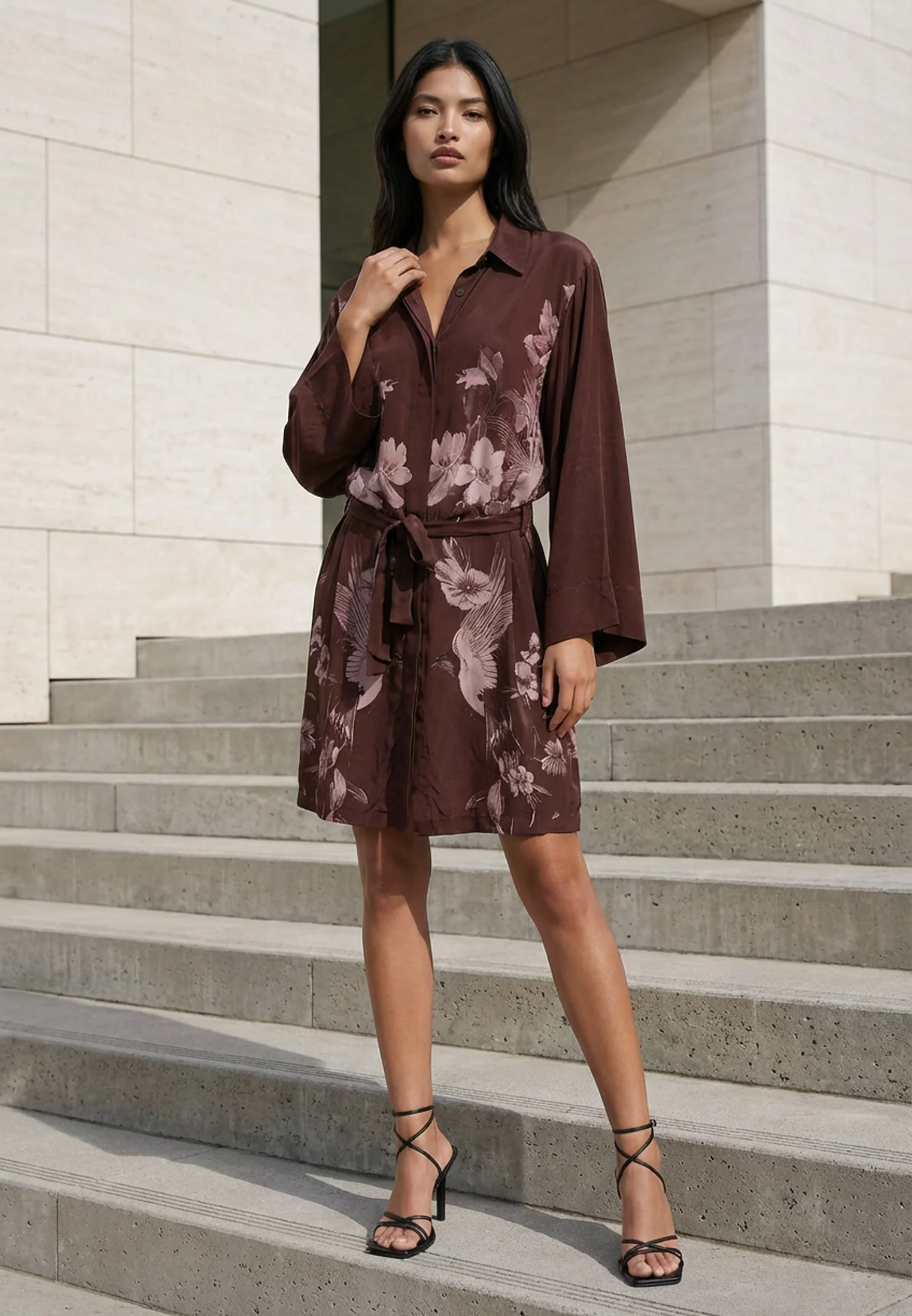 INVERSION LUST TUNIC CHOC BROWN - Image 3