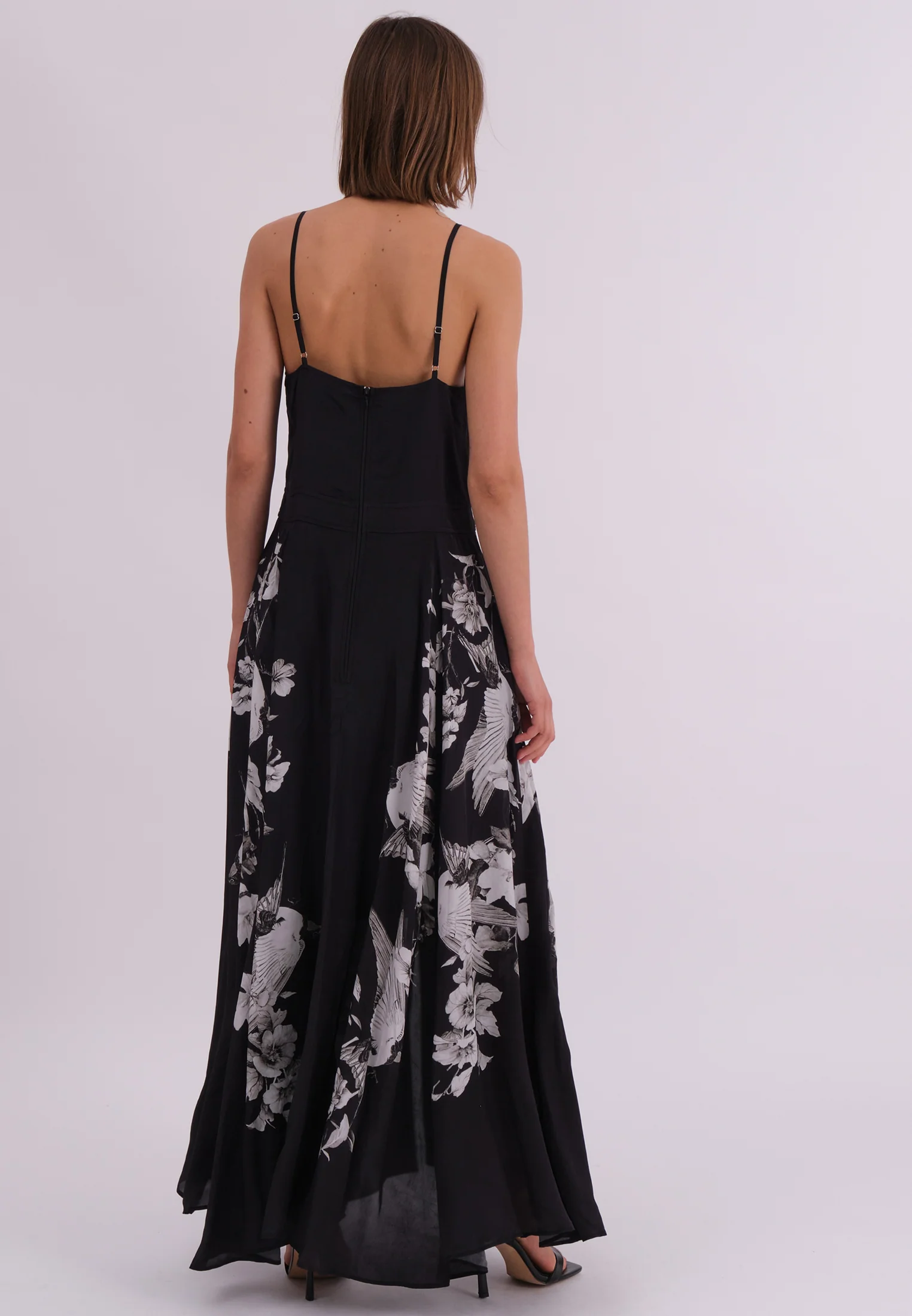 INVERSION DRESS SWALLOW PRINT - Image 2