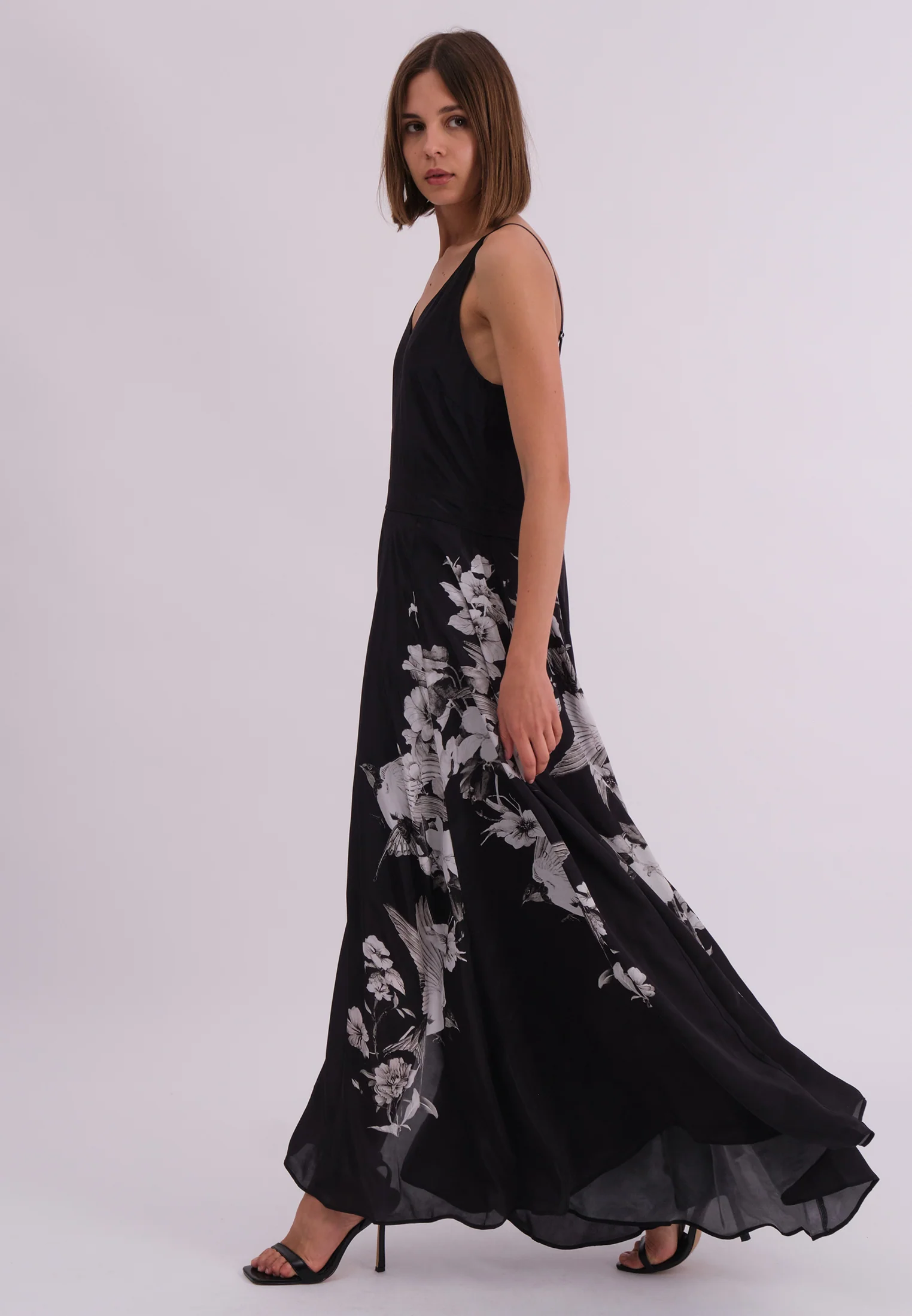 INVERSION DRESS SWALLOW PRINT - Image 3