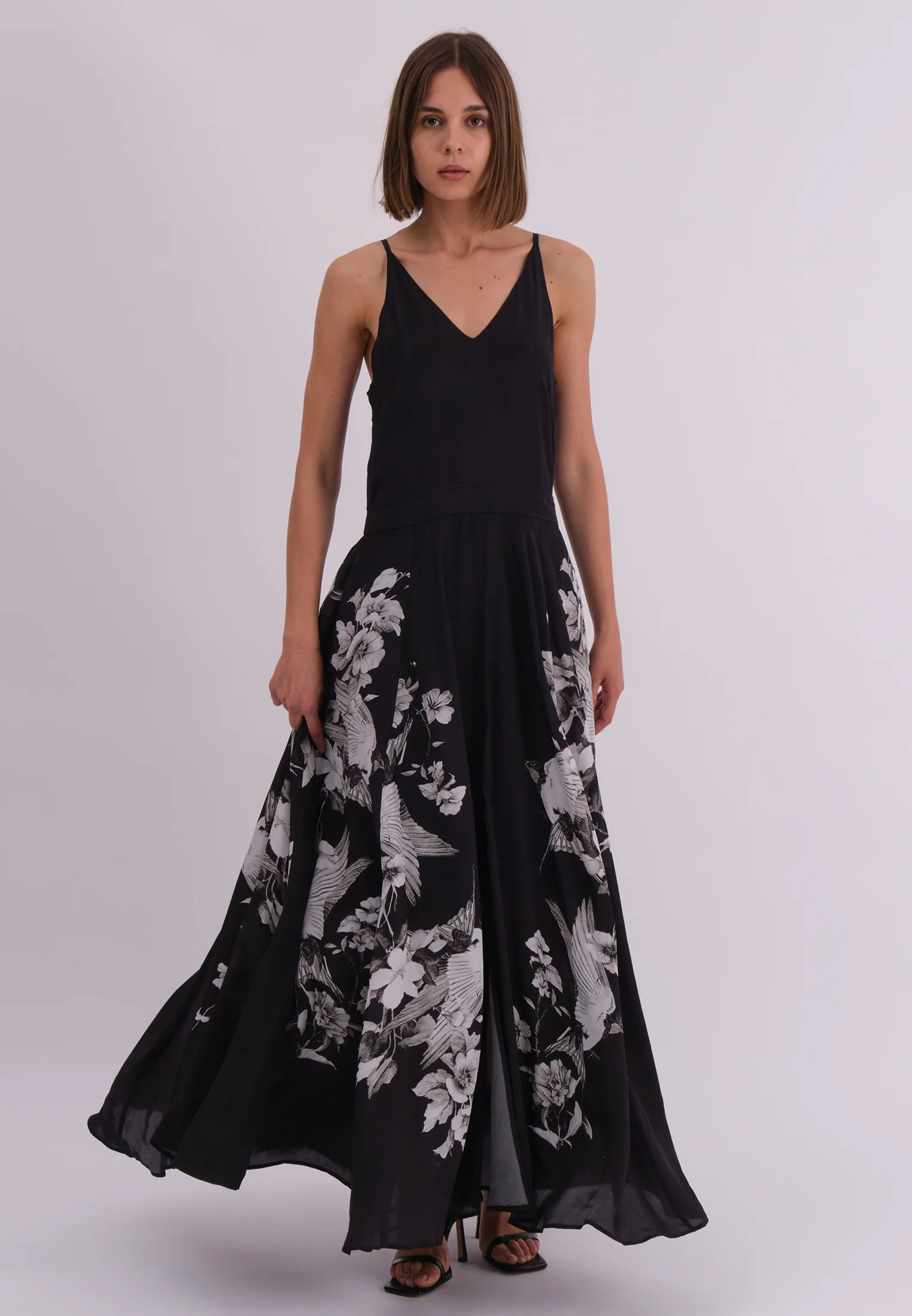 INVERSION DRESS SWALLOW PRINT - Image 4