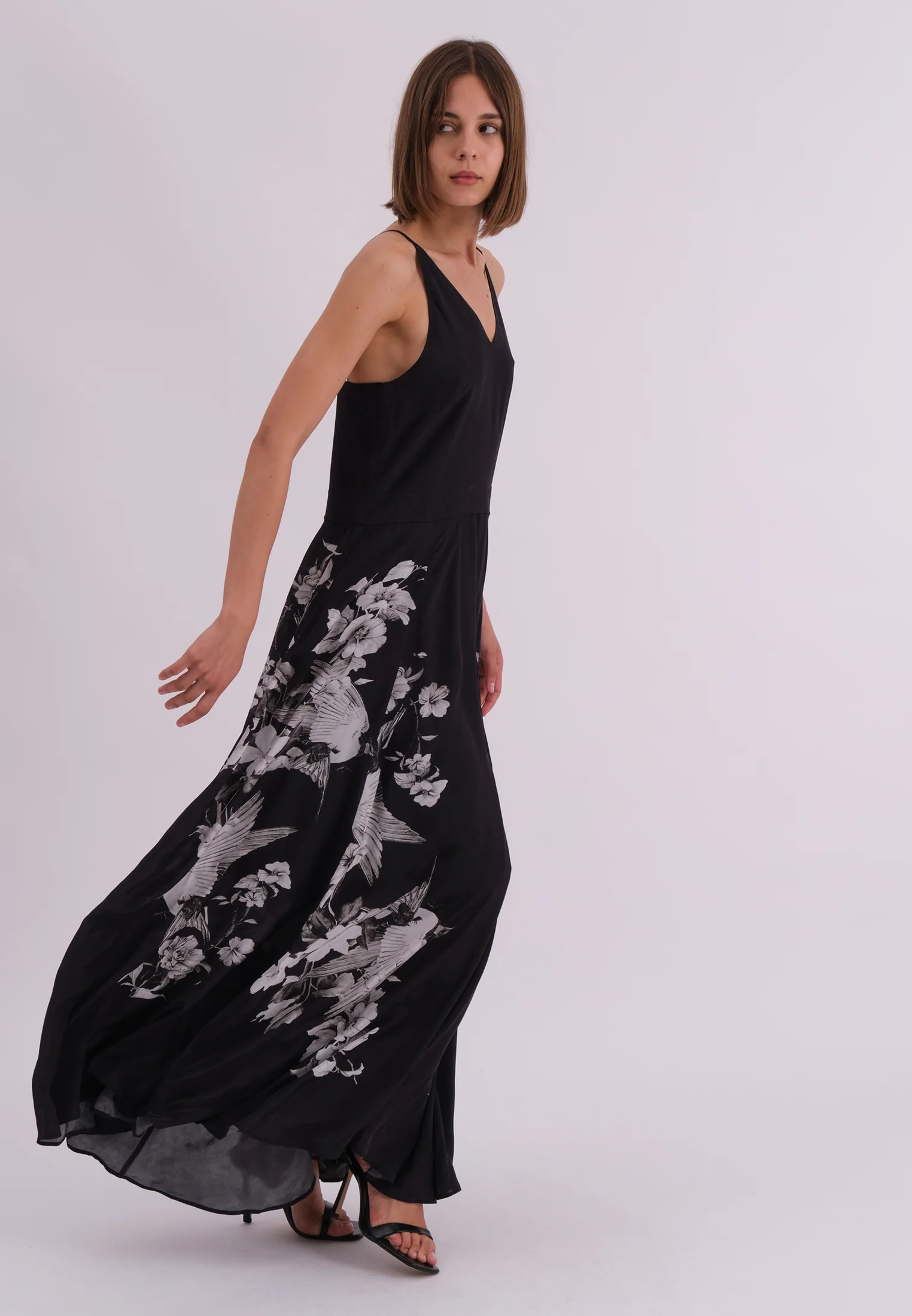 INVERSION DRESS SWALLOW PRINT - Image 5
