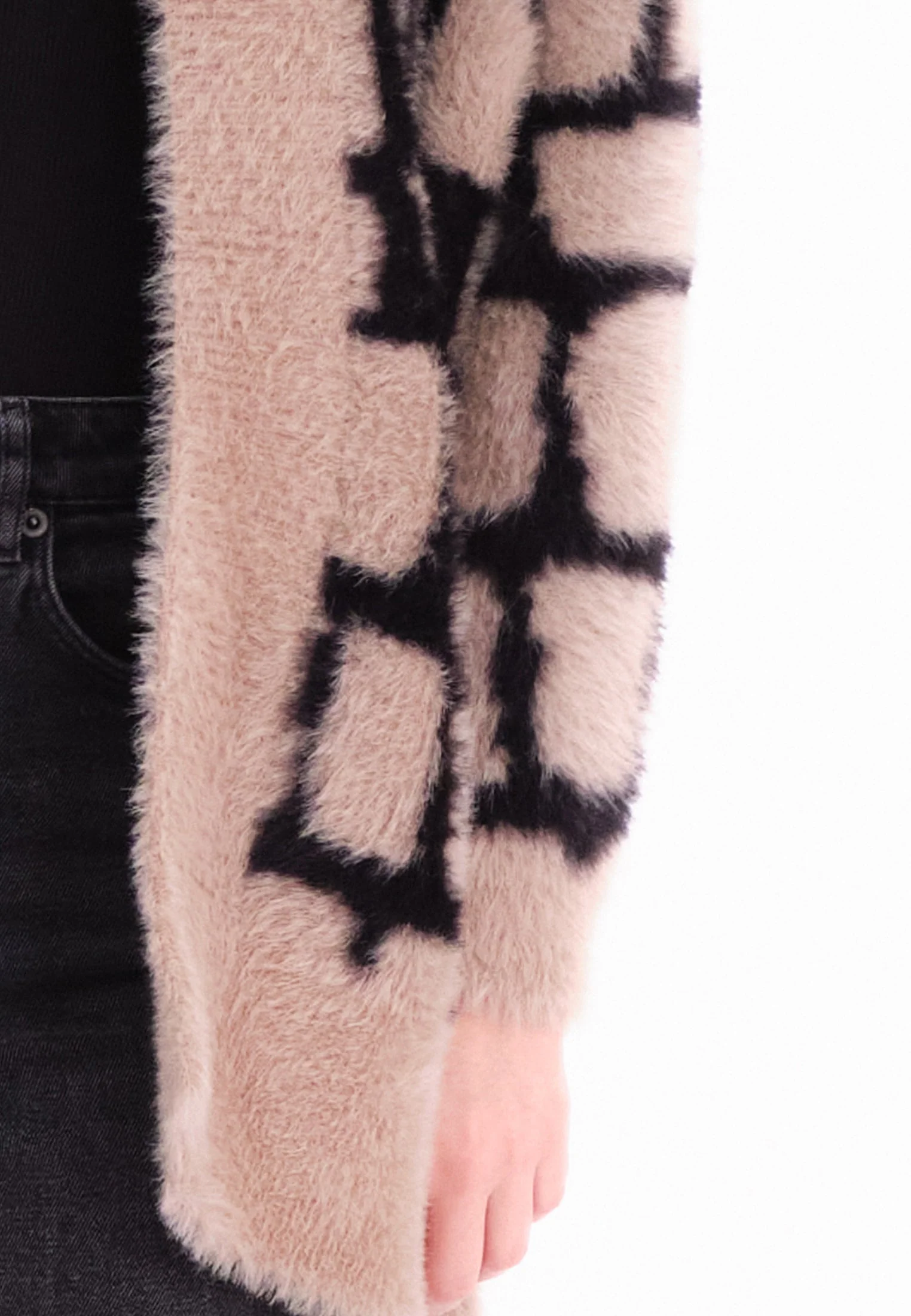 IRIS CARDIGAN STONE & BLACK - Image 6