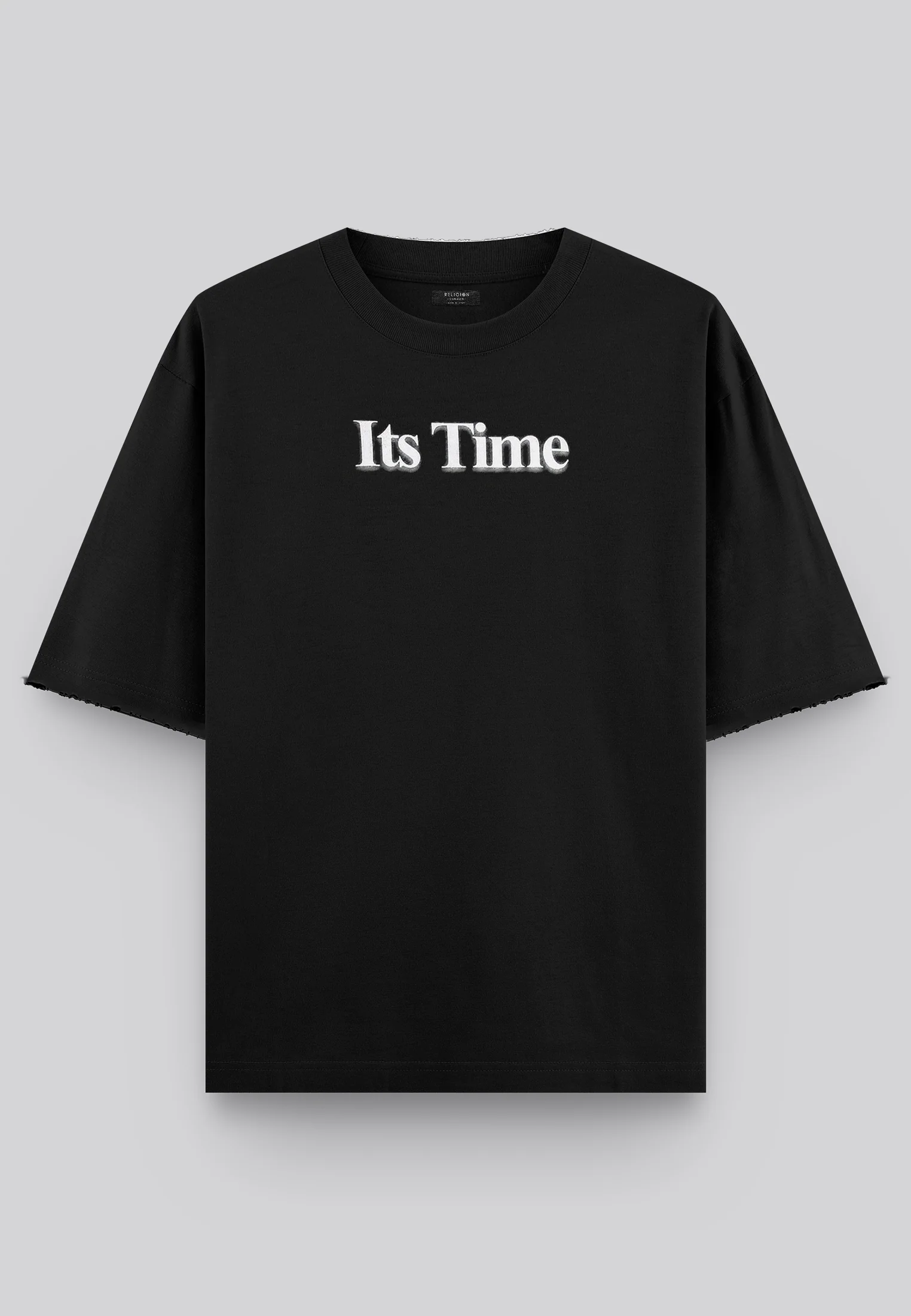 ITS TIME BLURRED T-SHIRT BLACK - Image 7
