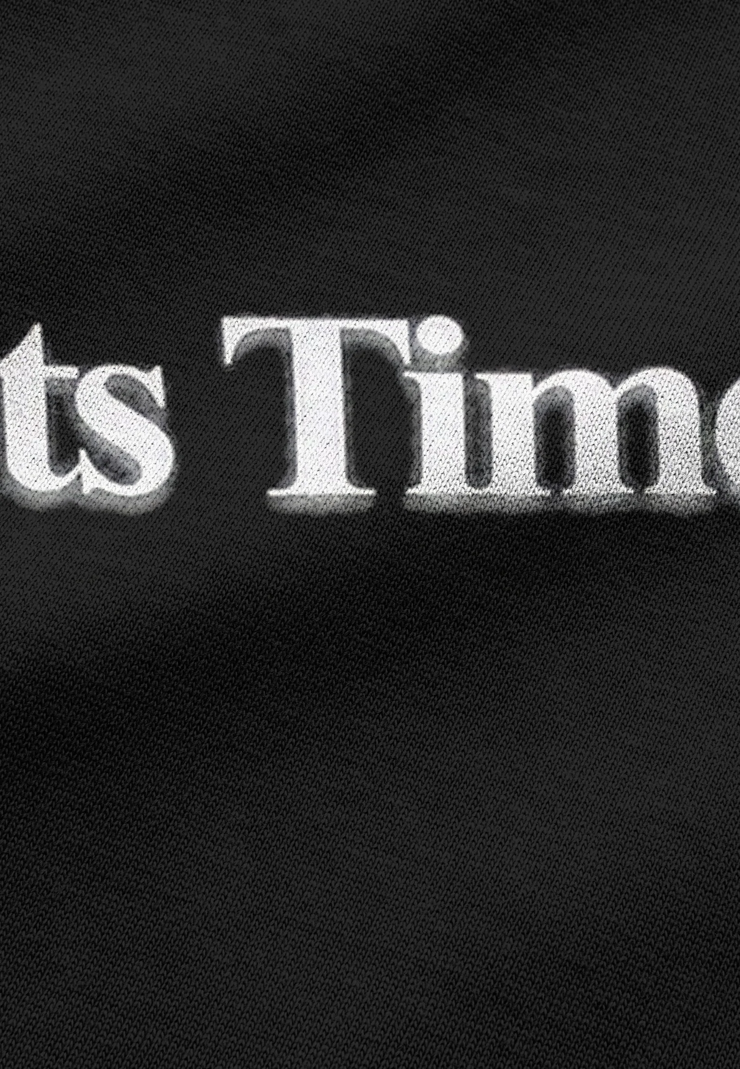 ITS TIME BLURRED T-SHIRT BLACK - Image 8