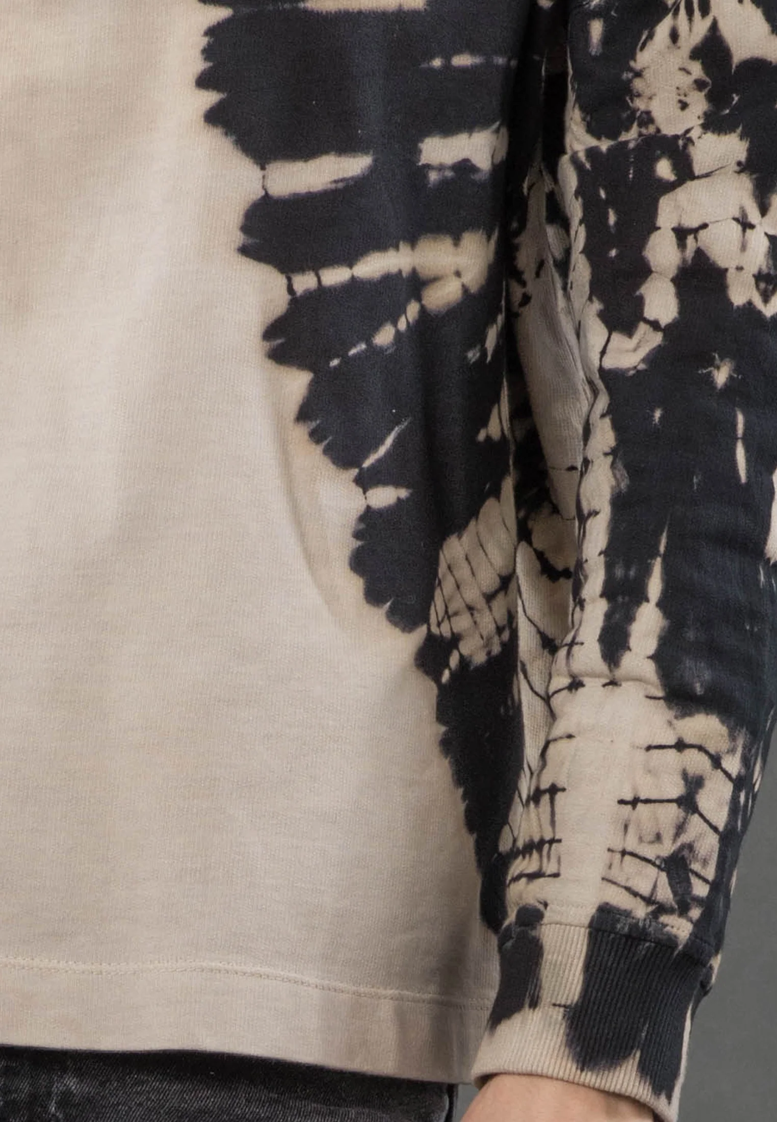JADE HALF ZIP SWEAT TIE DYE CASHMERE - Image 6