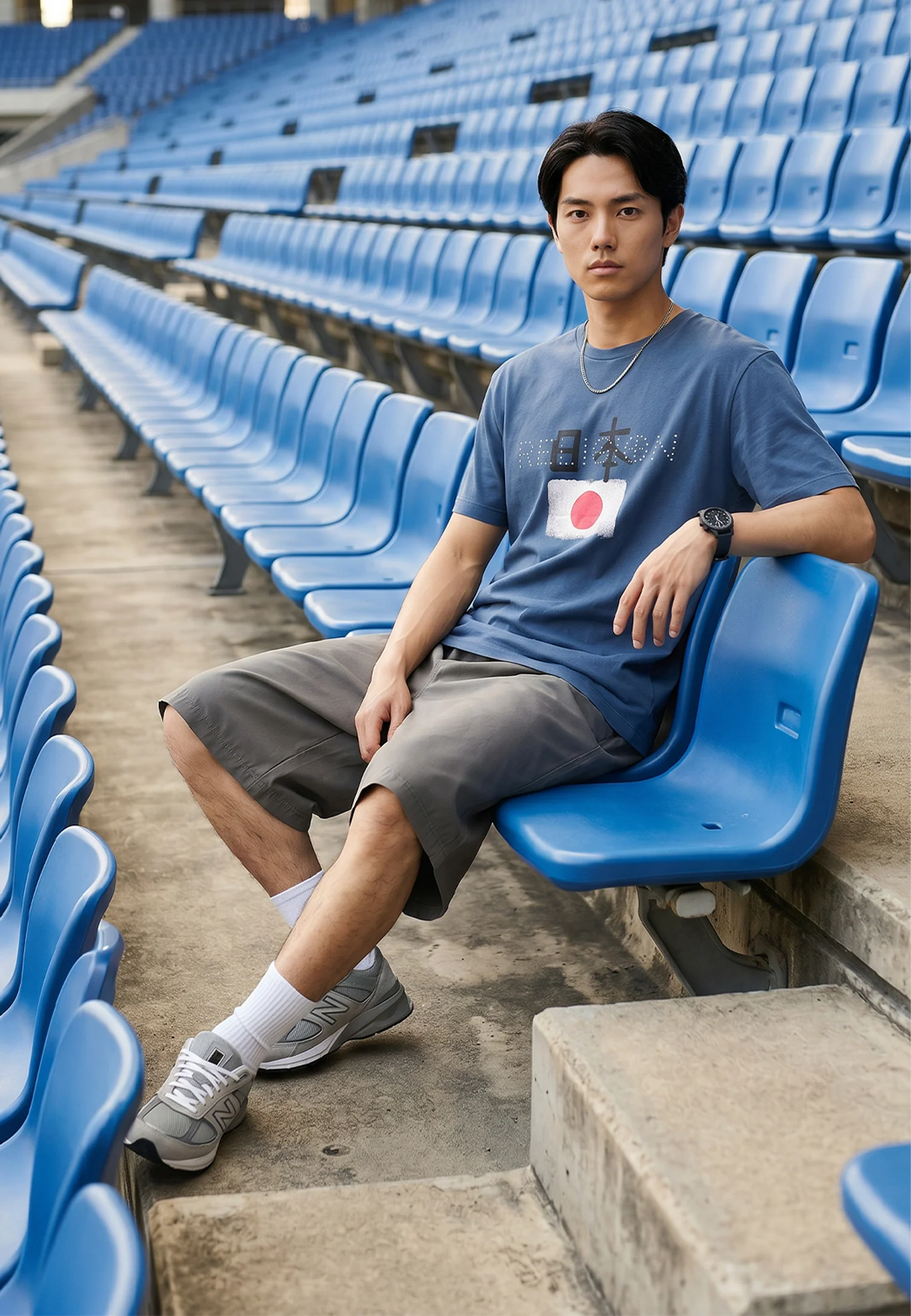 JAPAN T-SHIRT BRIGHT BLUE - Image 6