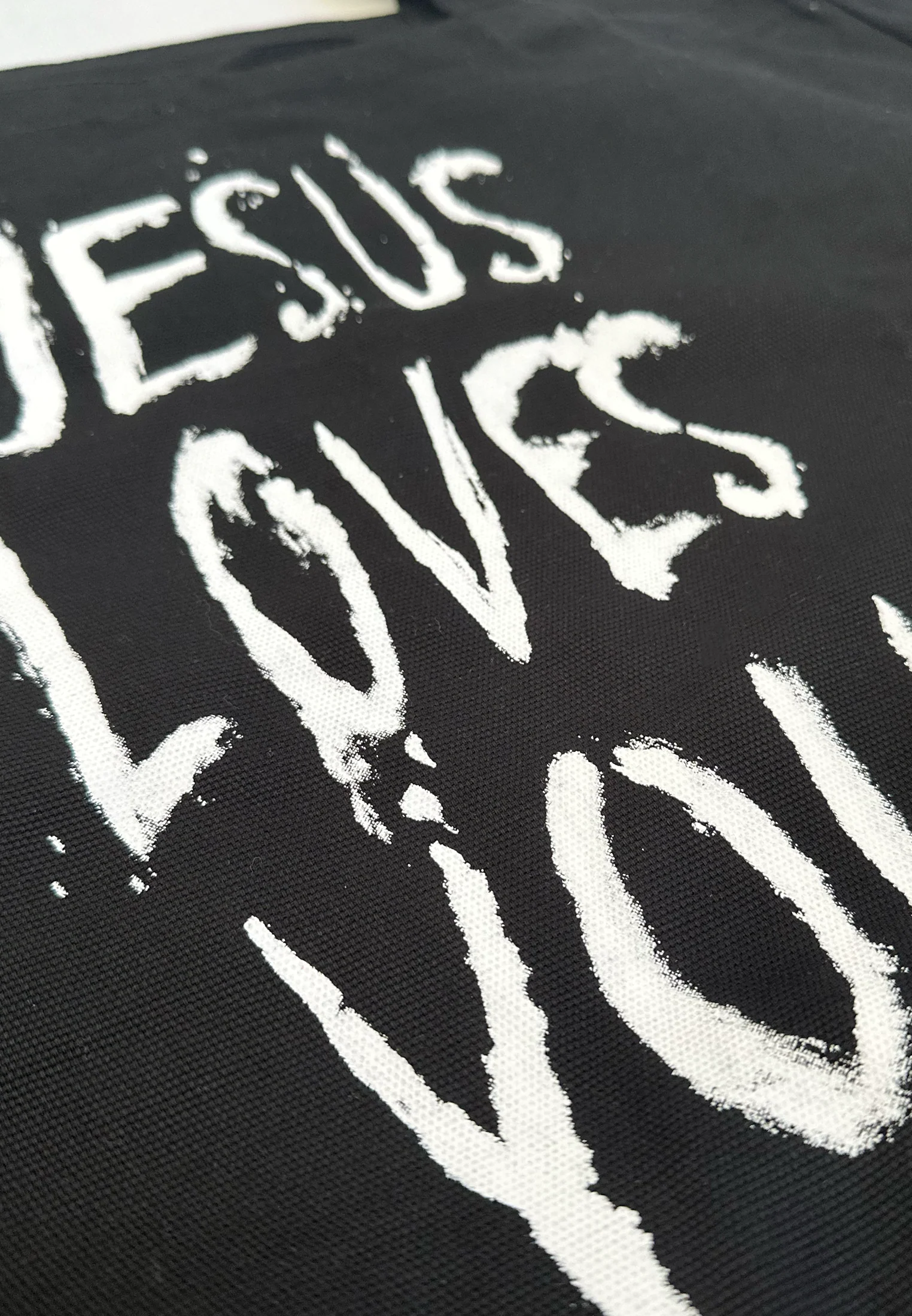 JESUS LOVES YOU BAG JET BLACK - Image 5