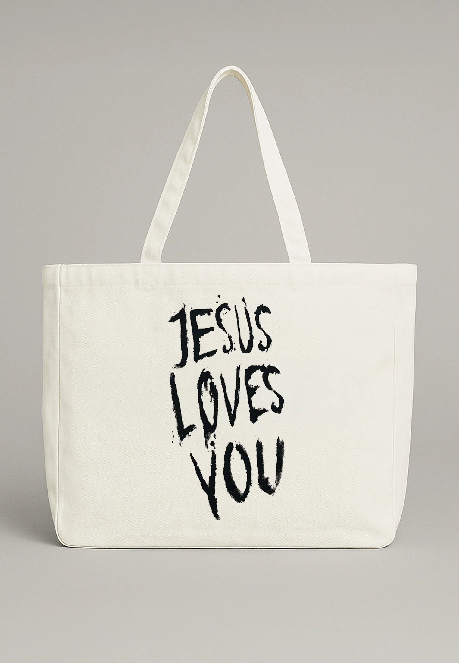 JESUS LOVES YOU BAG OFF WHITE