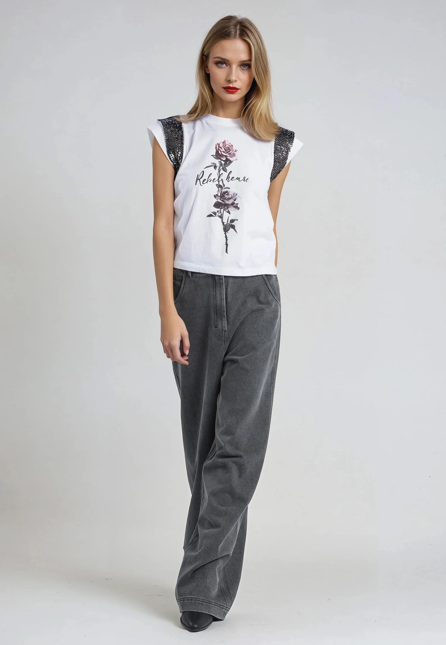 JUST ROSE T-SHIRT WHITE - Image 4