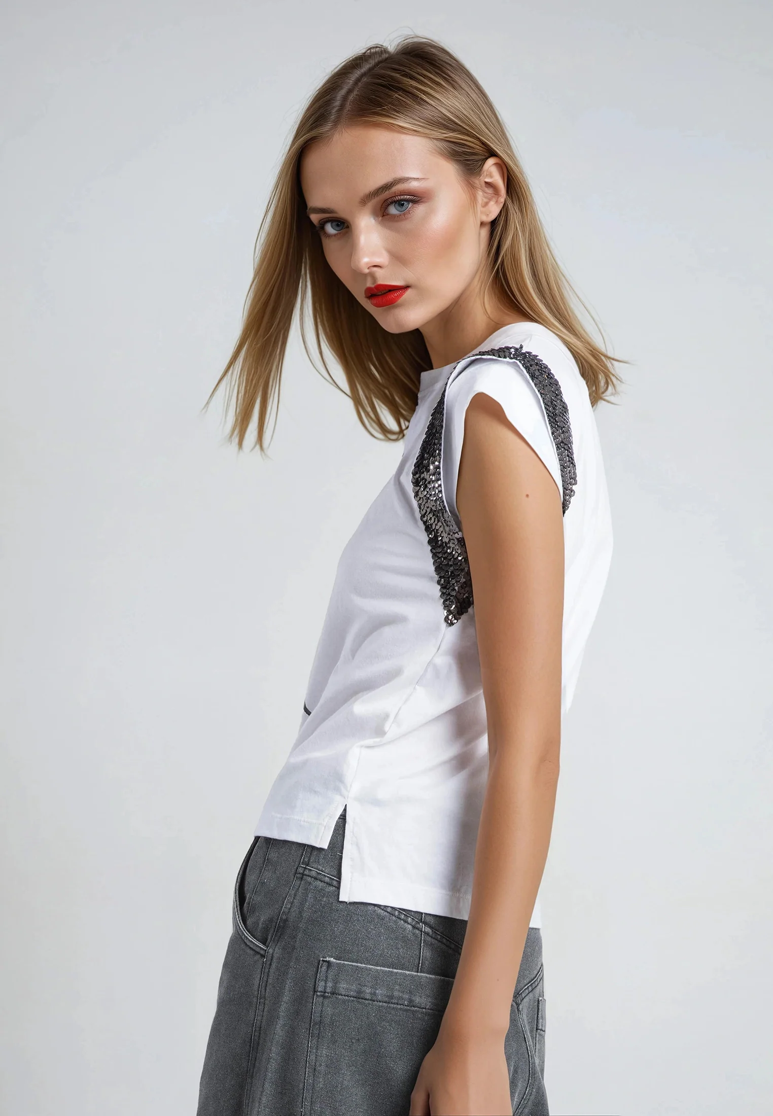 JUST ROSE T-SHIRT WHITE - Image 5