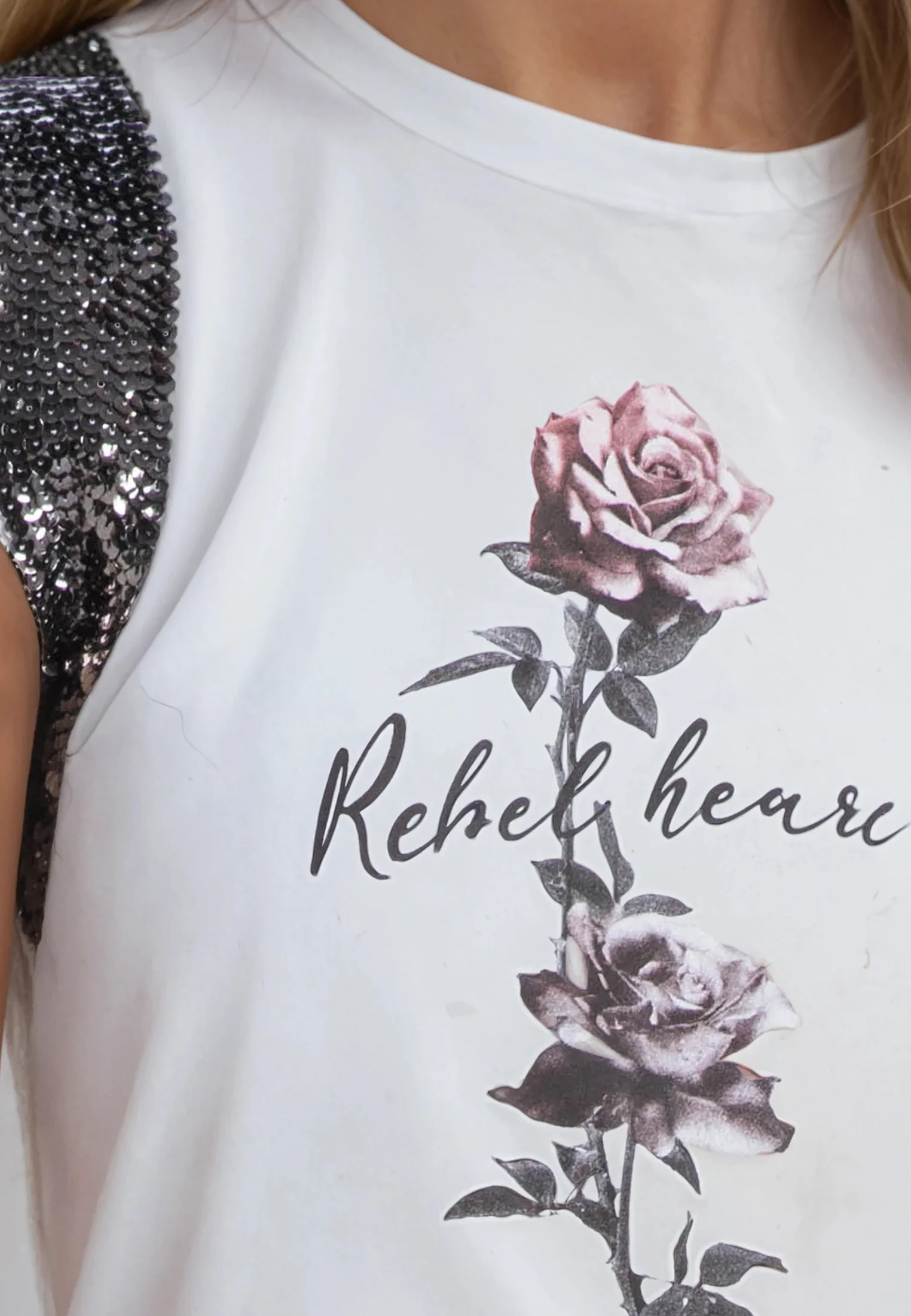 JUST ROSE T-SHIRT WHITE - Image 6