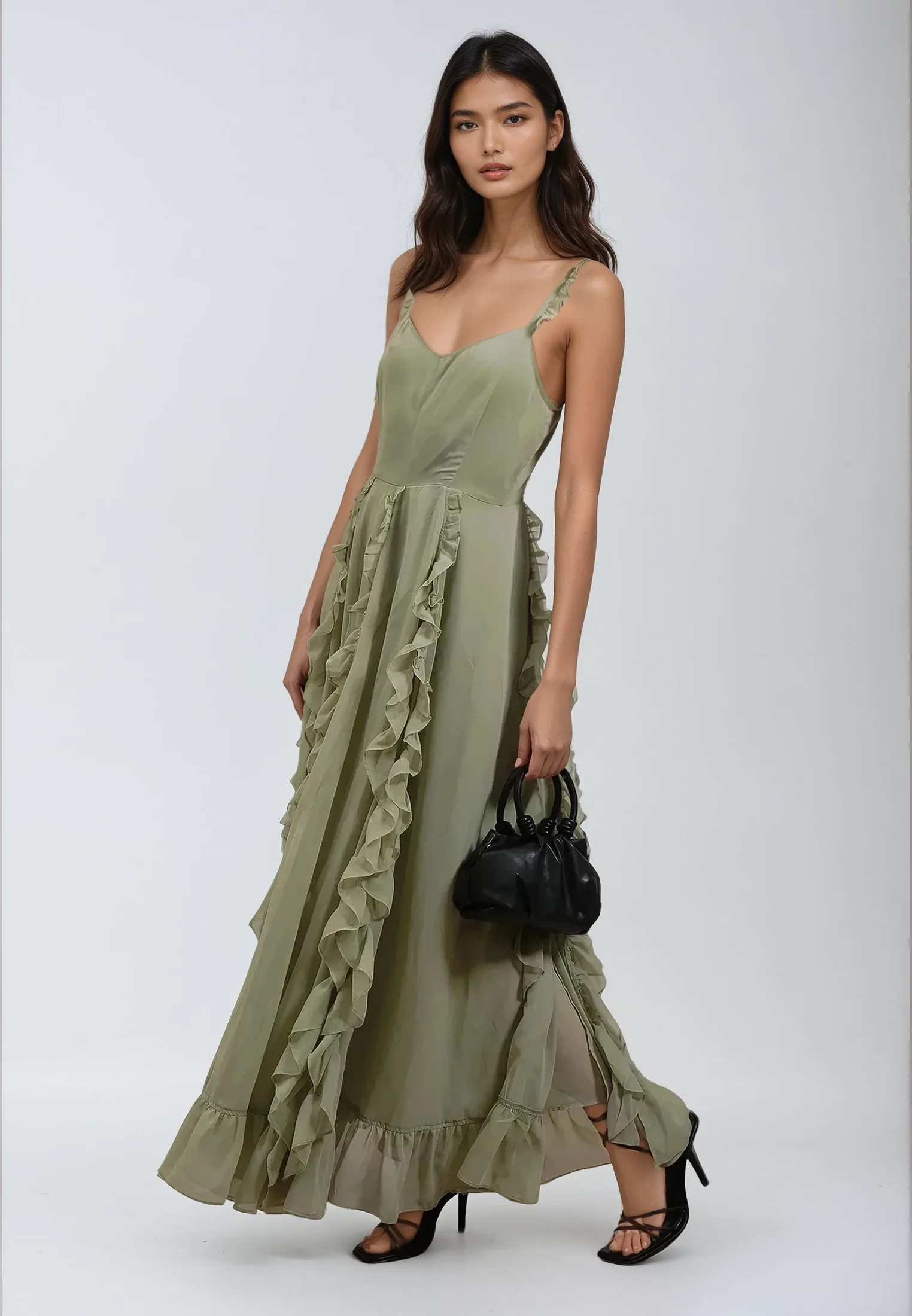 KATE MAXI DRESS APPLE GREEN - Image 5