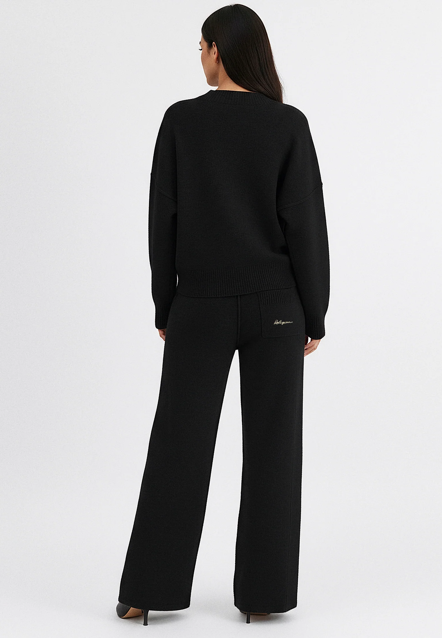 KNIT JUMPER BLACK - Image 4