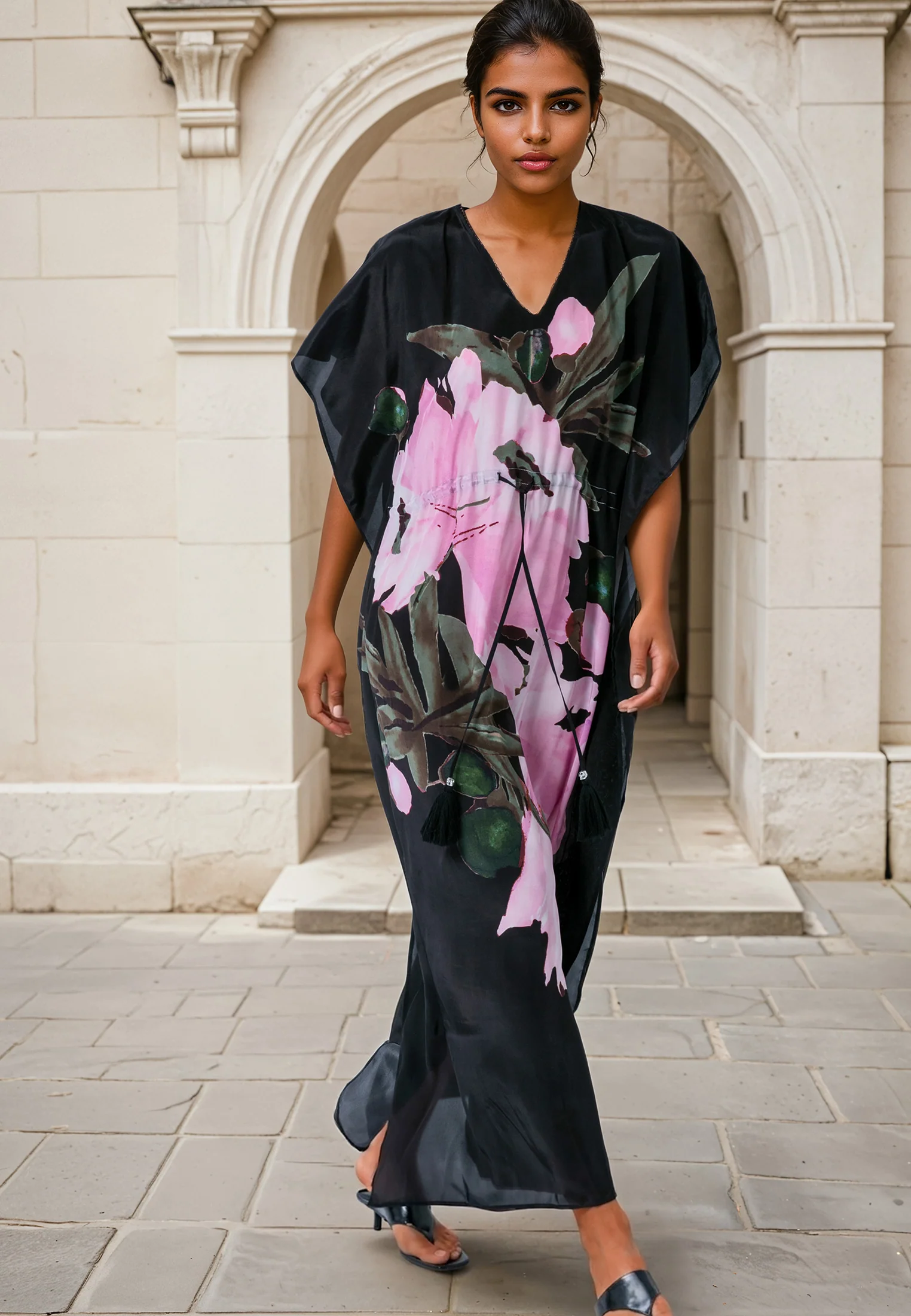 ELINA KAFTAN PRIME PINK FLOWER - Image 3