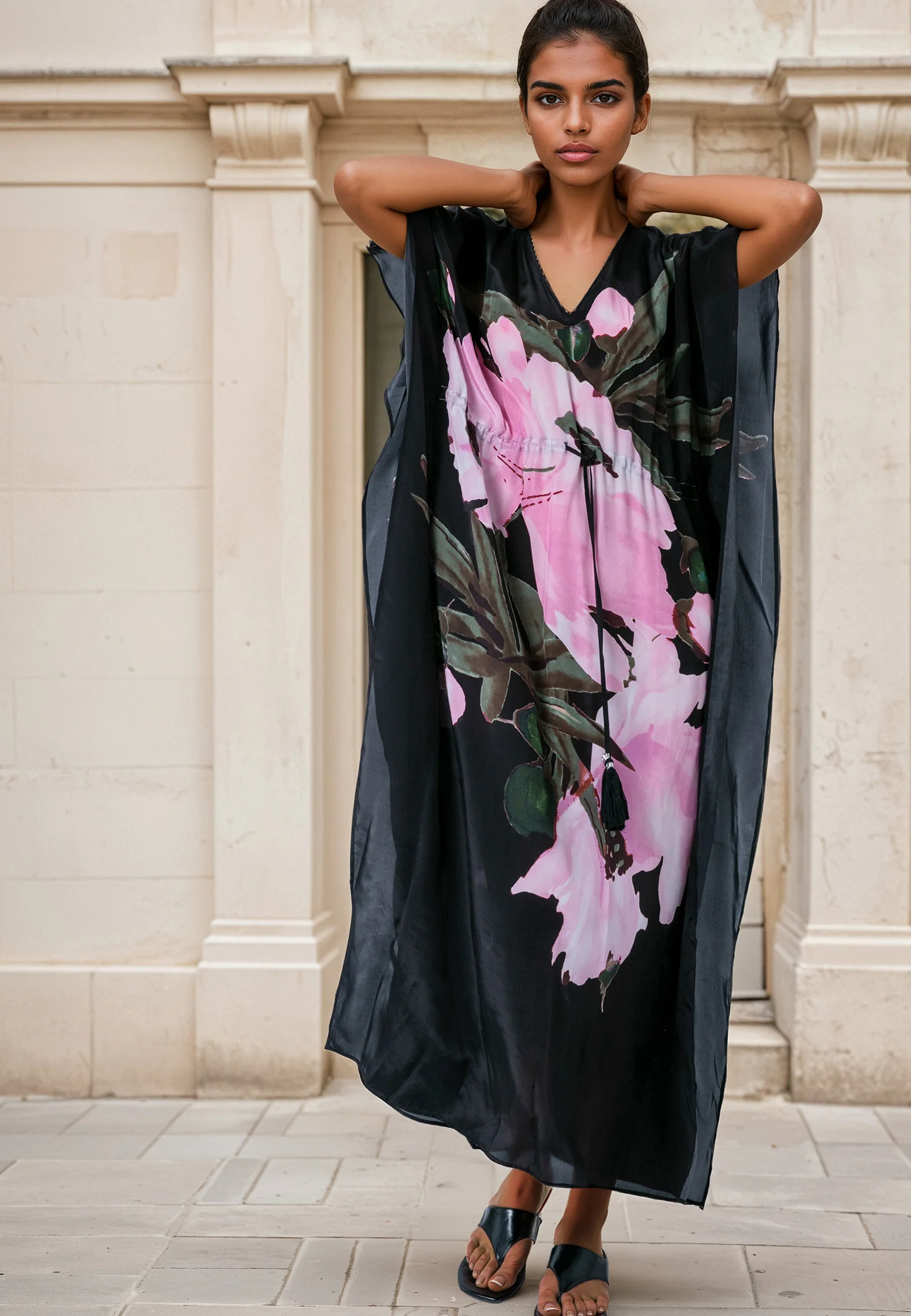 ELINA KAFTAN PRIME PINK FLOWER - Image 4