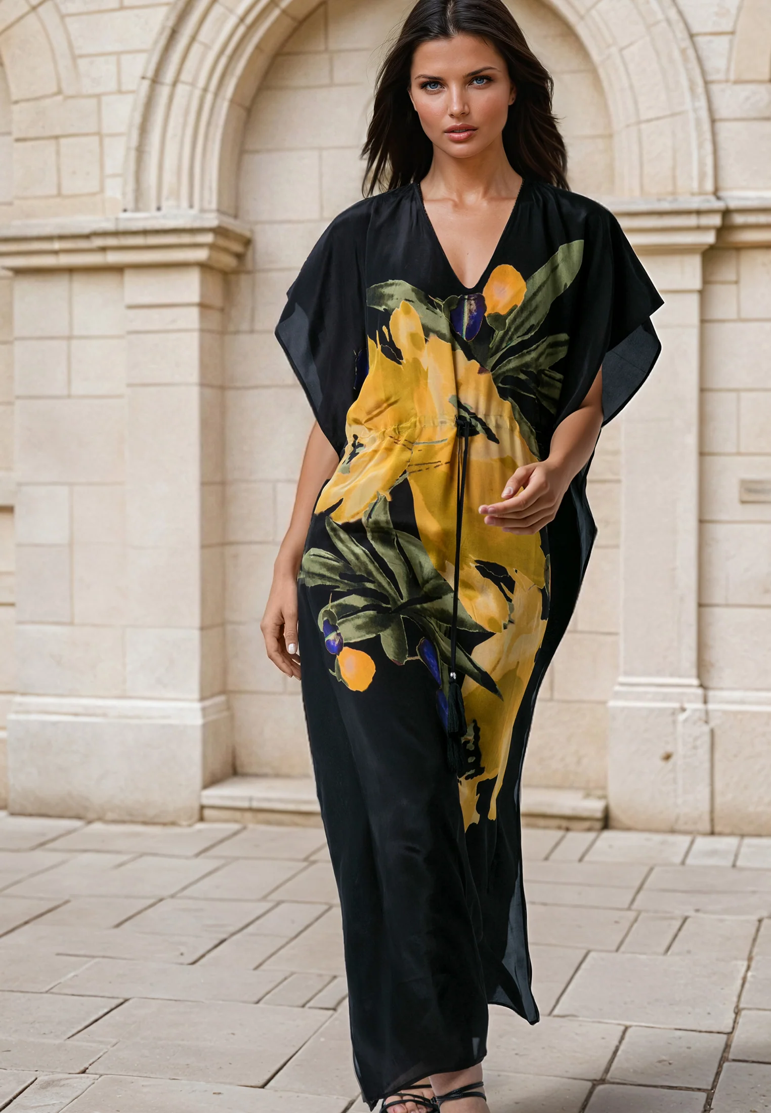ELINA KAFTAN PRIME YELLOW FLOWER - Image 2