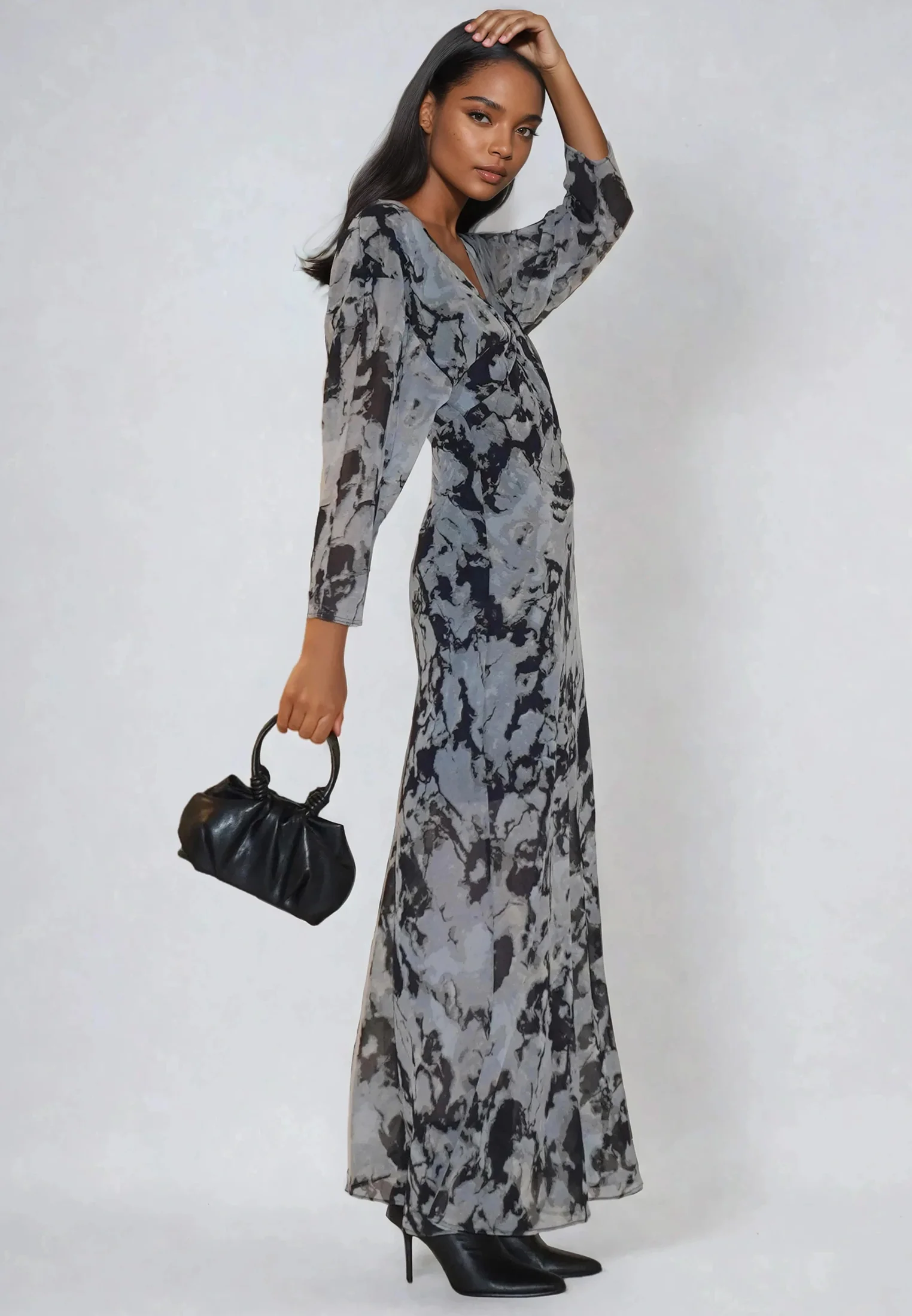 LILY MAXI DRESS SOLVENT BRINDLE - Image 3