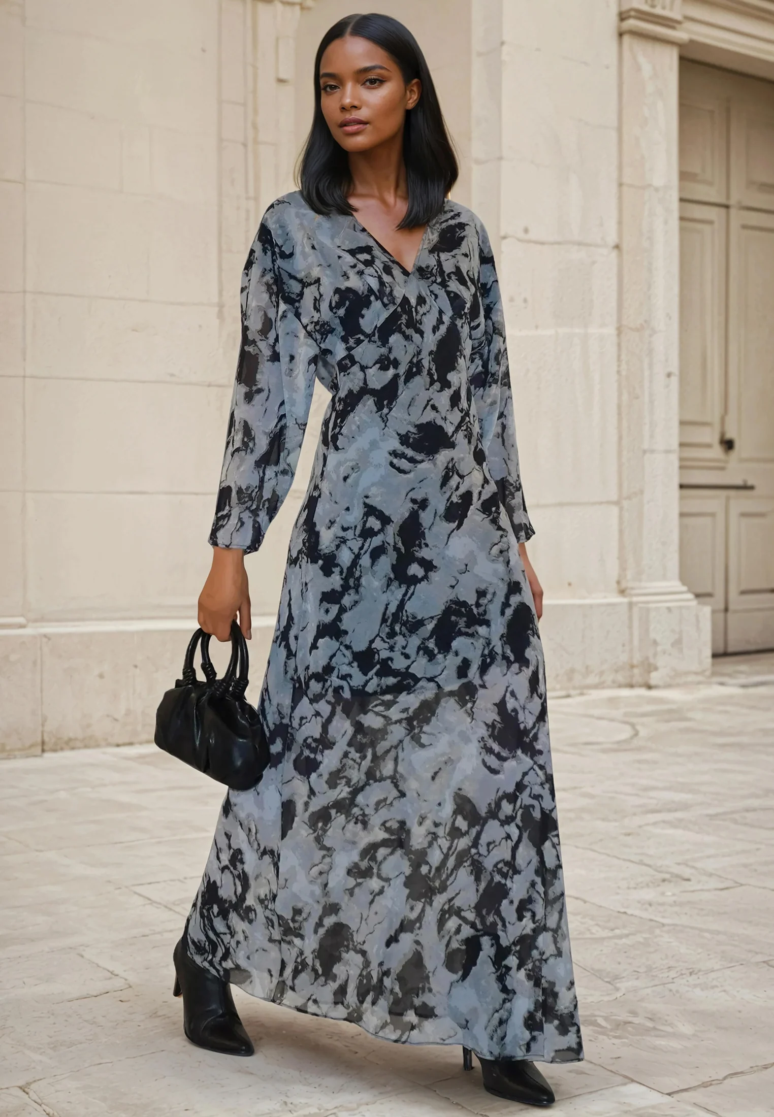 LILY MAXI DRESS SOLVENT BRINDLE - Image 6