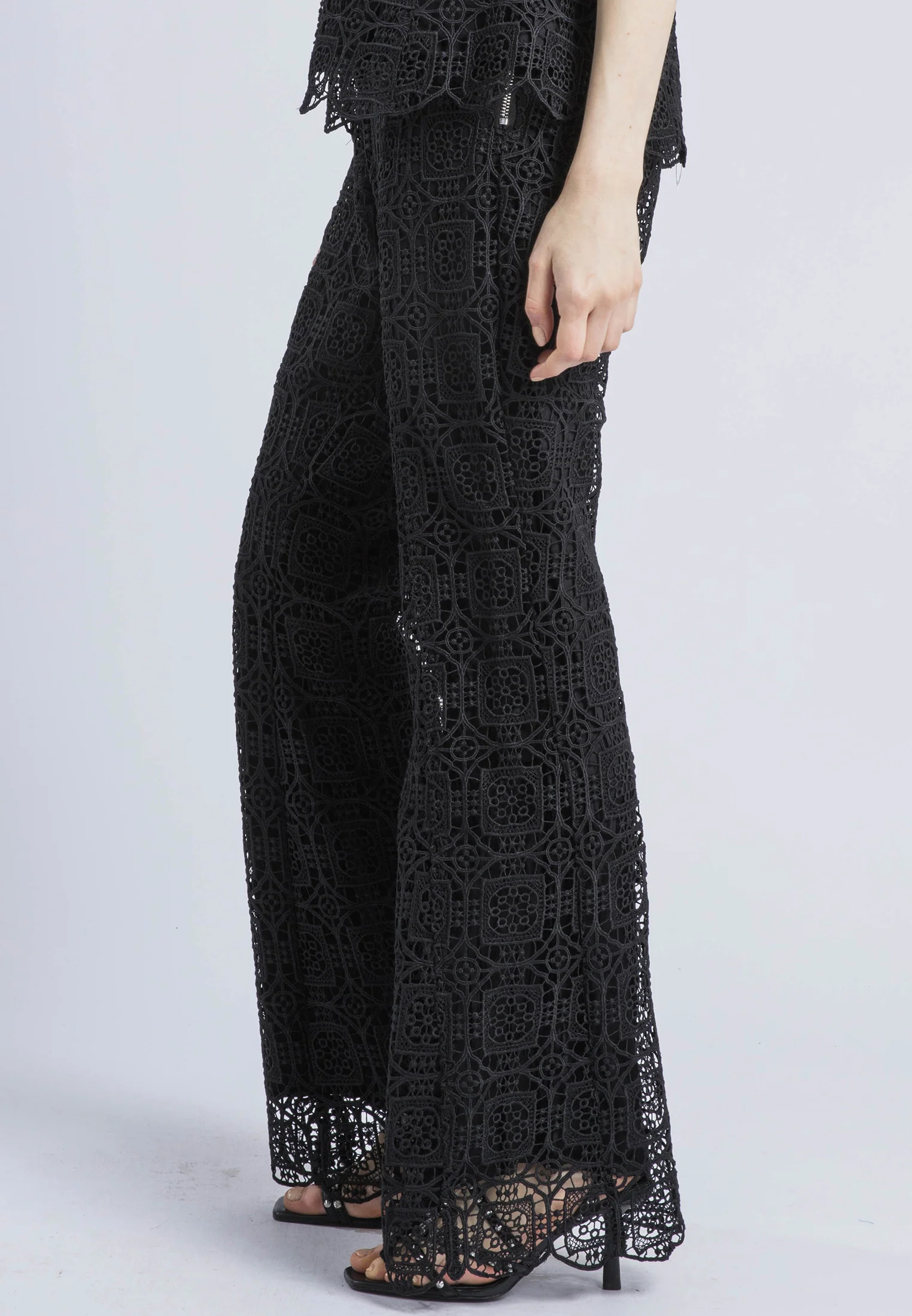 LILY LACE TROUSERS BLACK - Image 5