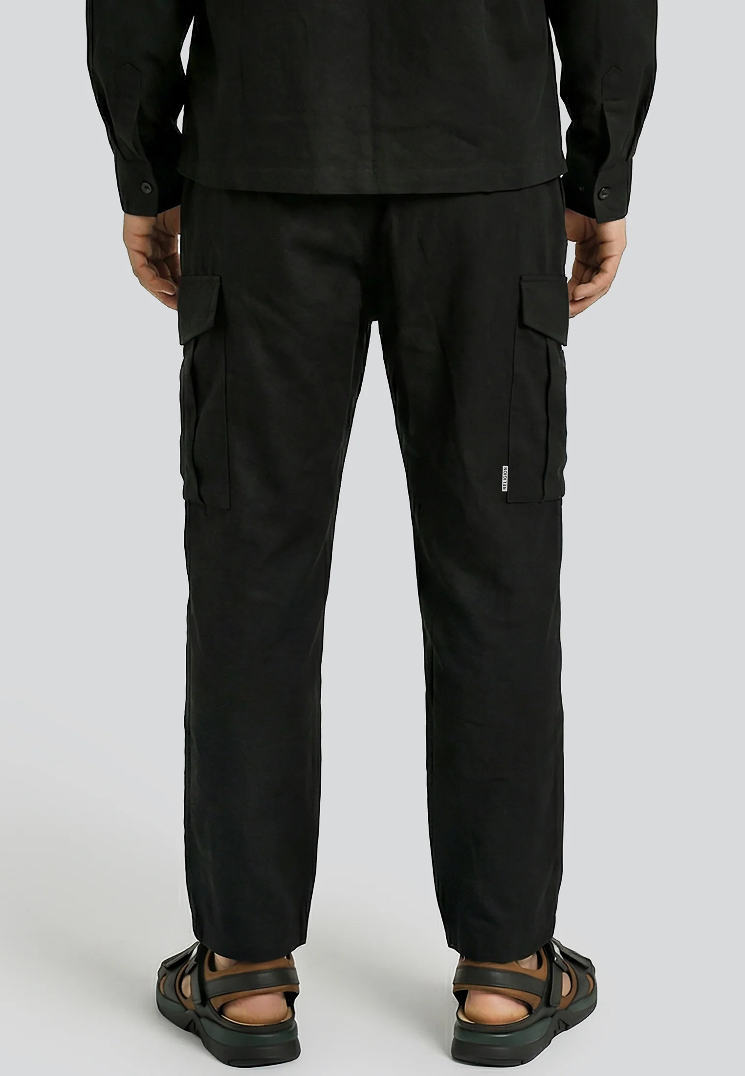 LINEN LOUNGE CARGO BLACK - Image 6