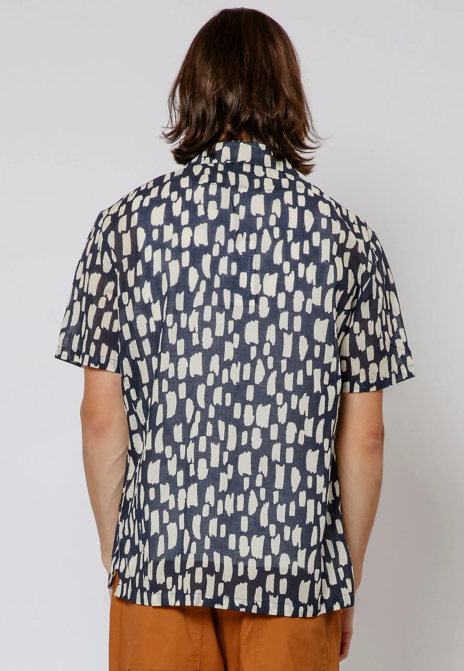 LIQUID ABSTRACT SHIRT BLACK & TAN - Image 3