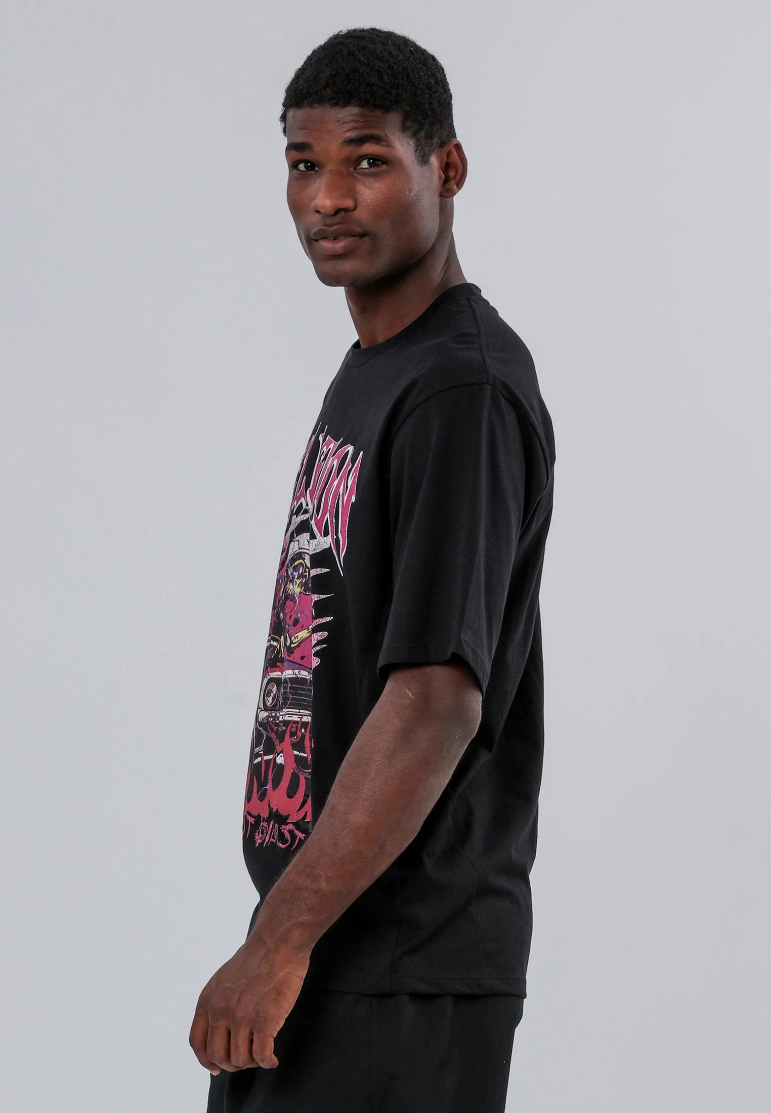 LIVE FAST T-SHIRT JET BLACK - Image 3