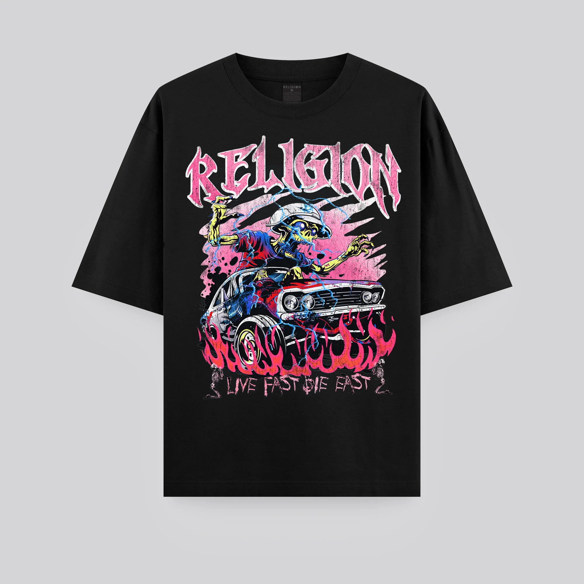 LIVE FAST T-SHIRT JET BLACK - Image 9