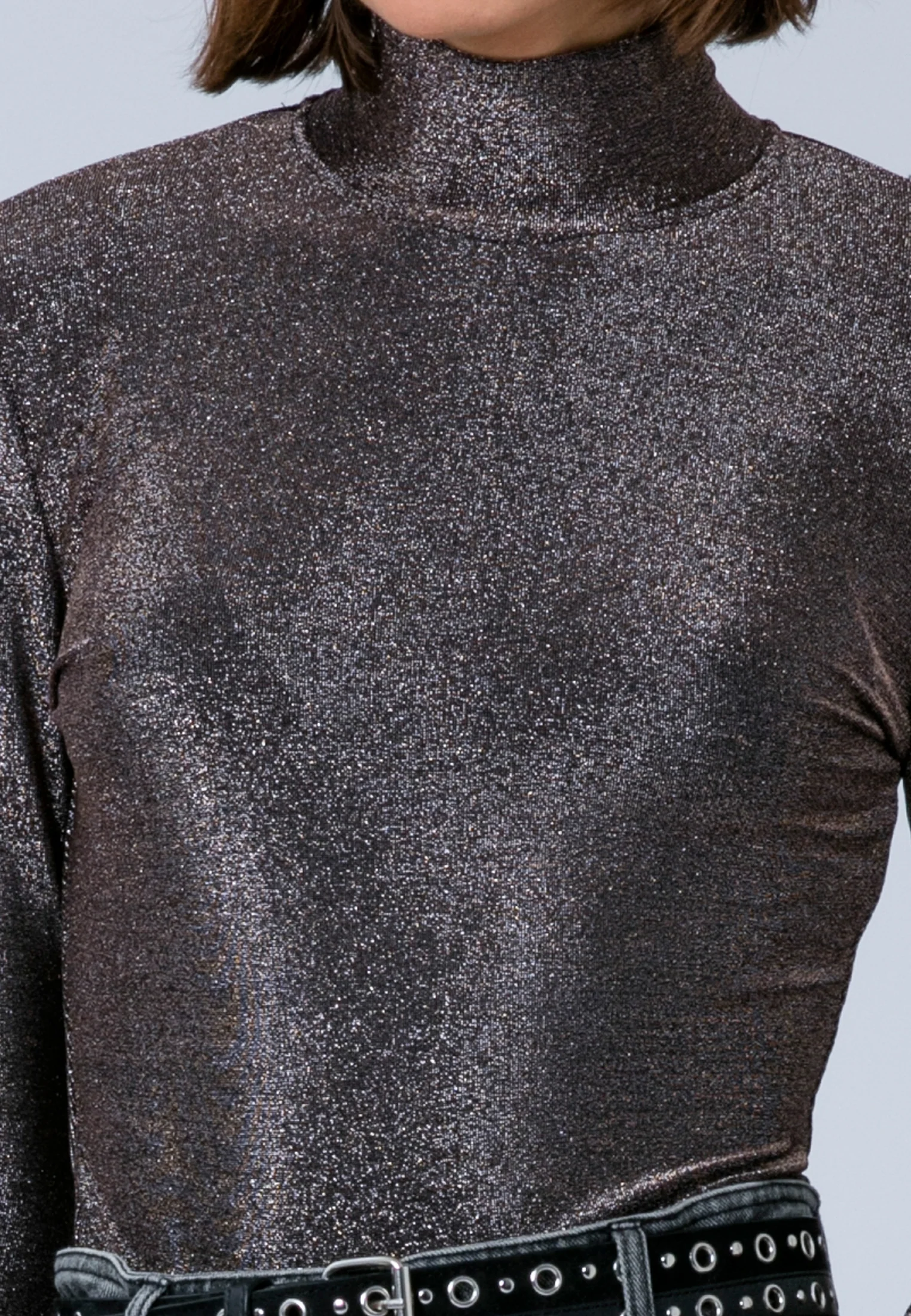 LUNA POLO NECK BROWN - Image 6