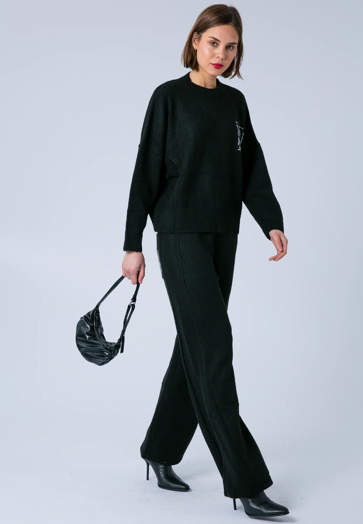 LUSCIOUS KNITTED PANT BLACK - Image 4