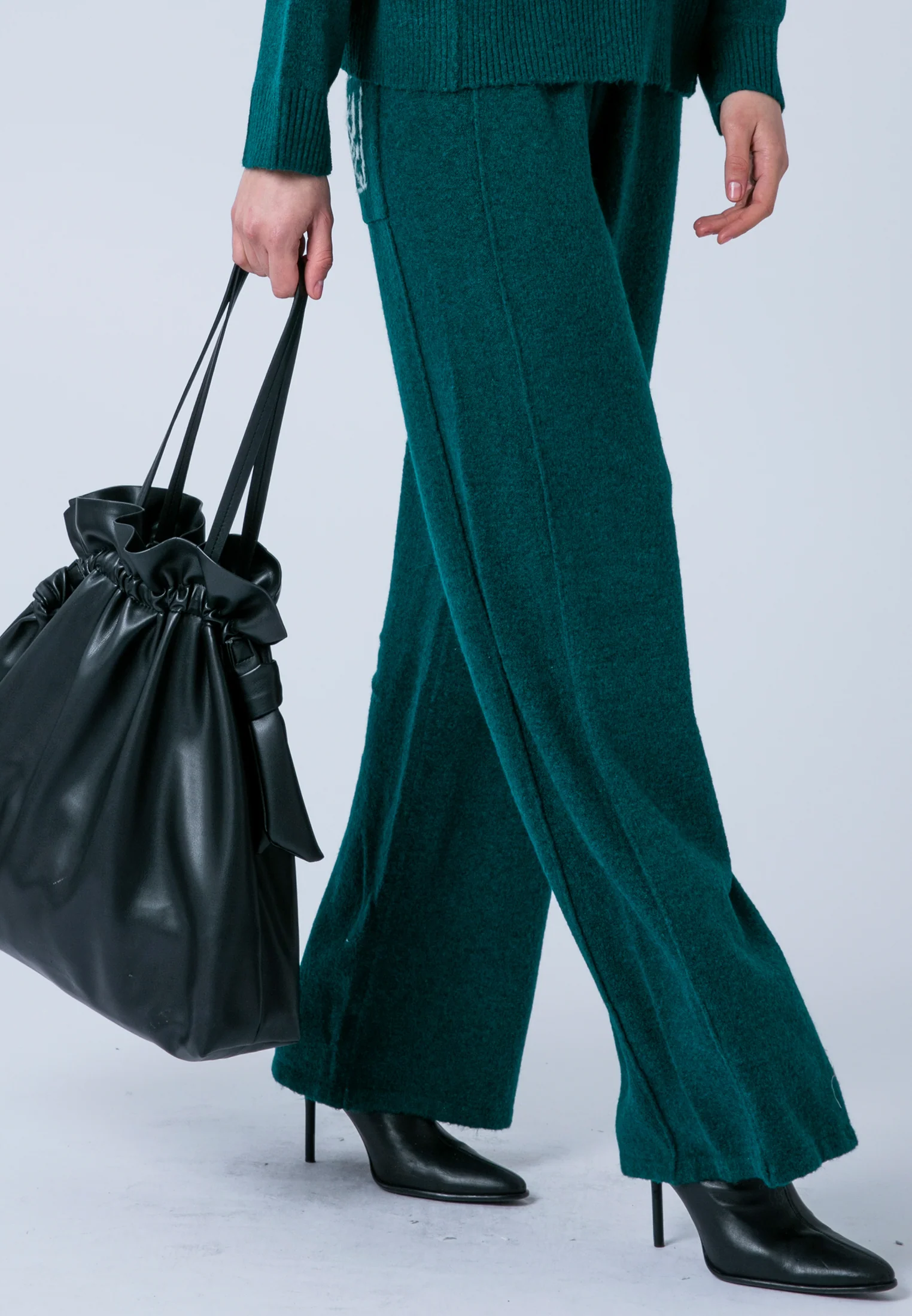 LUSCIOUS KNITTED PANT FOREST GREEN - Image 8