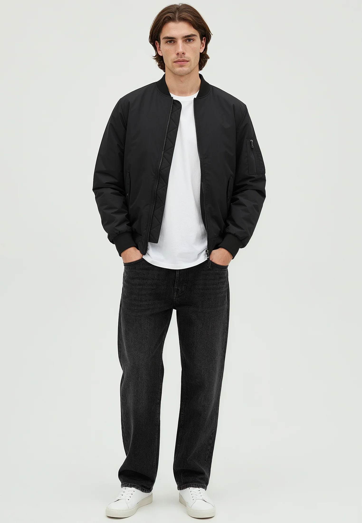 MA1 BOMBER JACKET BLACK - Image 3