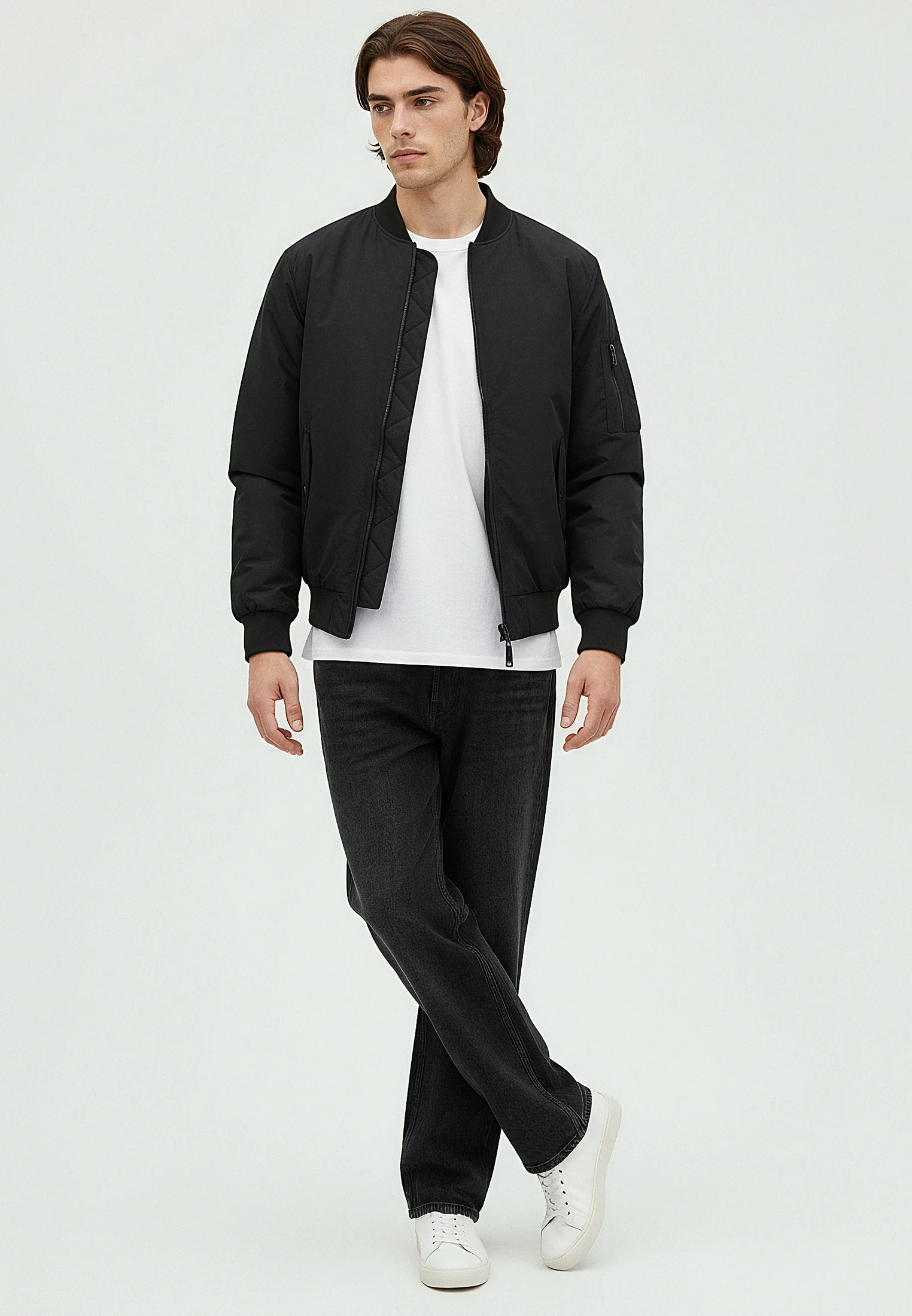 MA1 BOMBER JACKET BLACK - Image 5