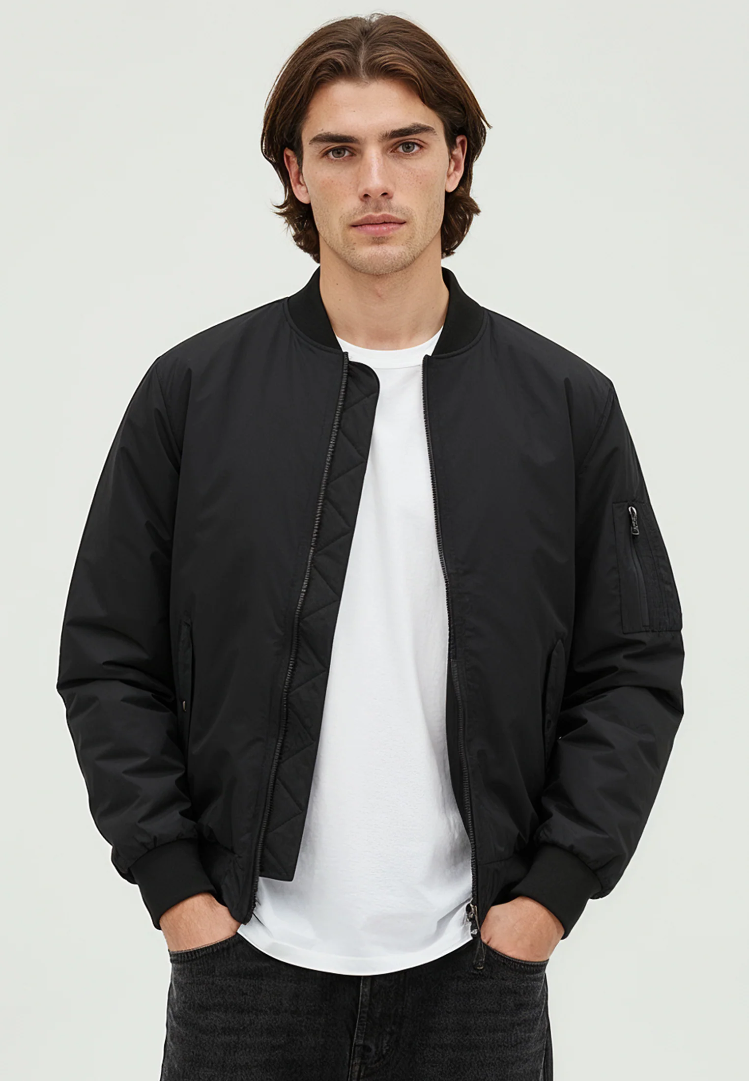 MA1 BOMBER JACKET BLACK - Image 6