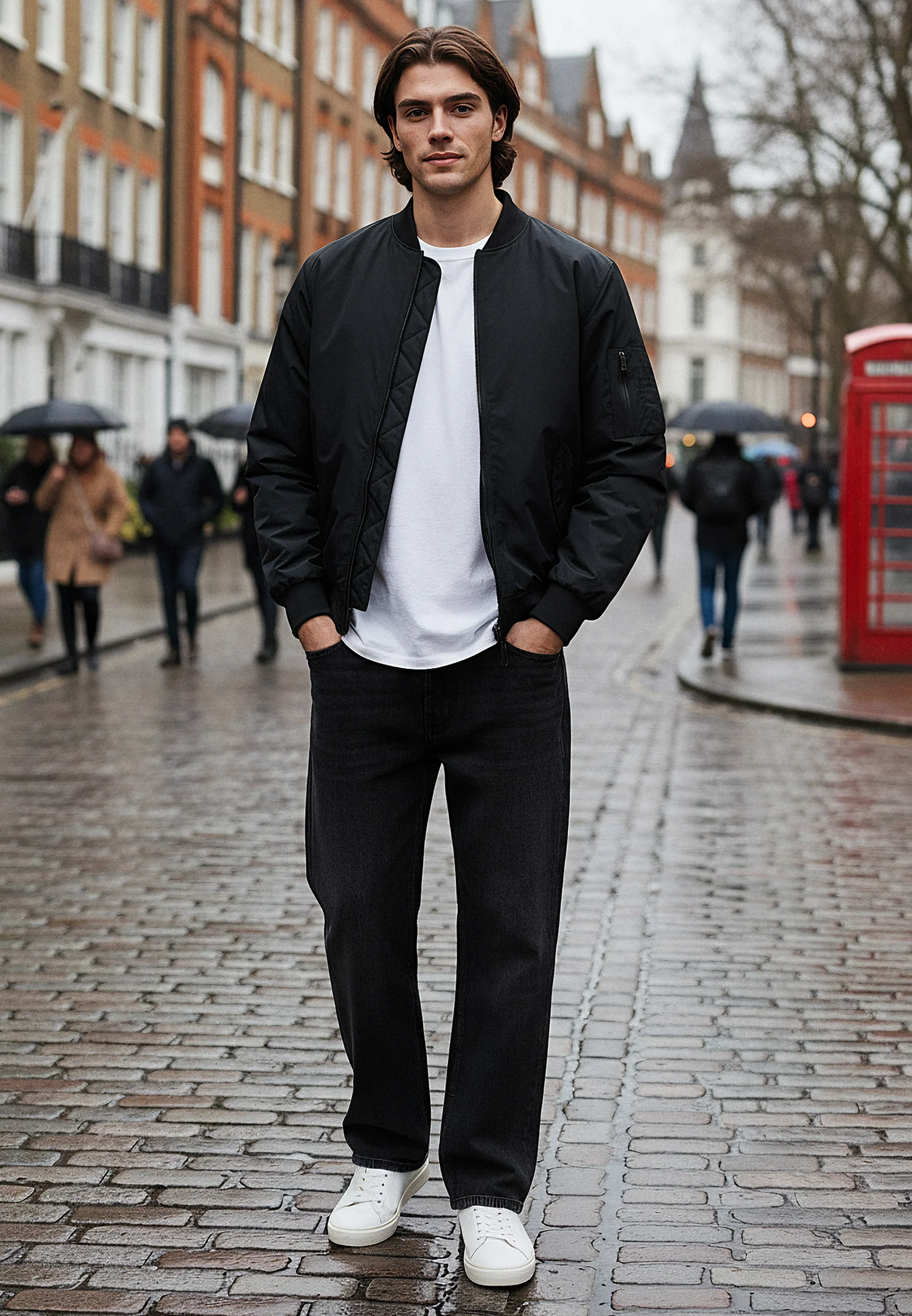 MA1 BOMBER JACKET BLACK - Image 7