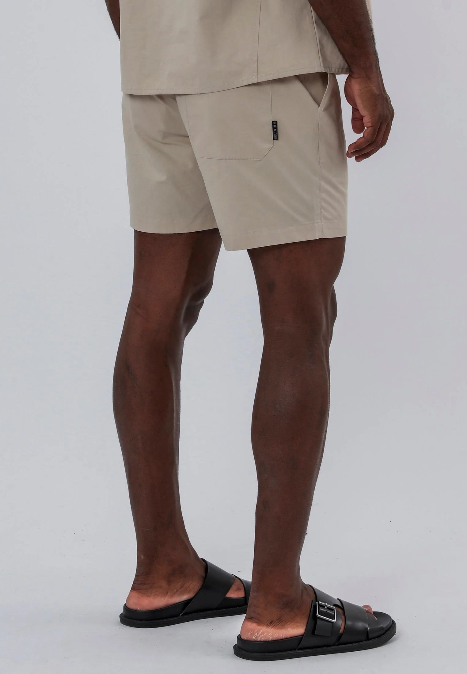 MARBELLA ELASTICATED HOLIDAY SHORTS DUNE - Image 3