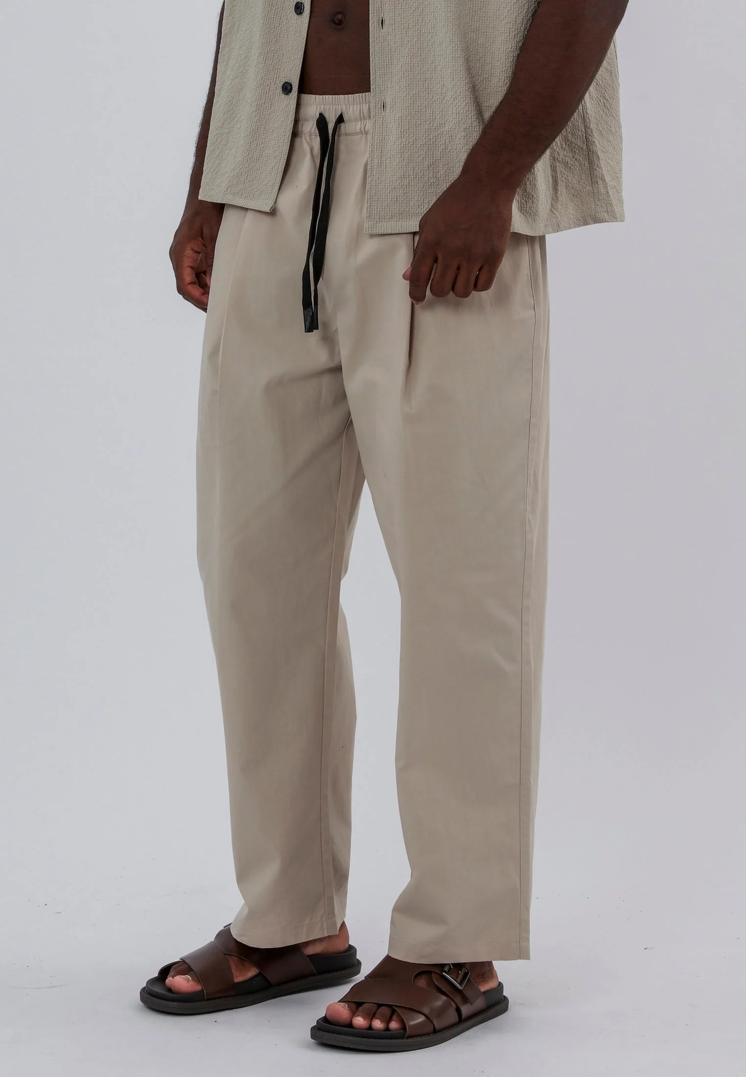 MARBELLA PLEATED HOLIDAY TROUSERS DUNE - Image 2